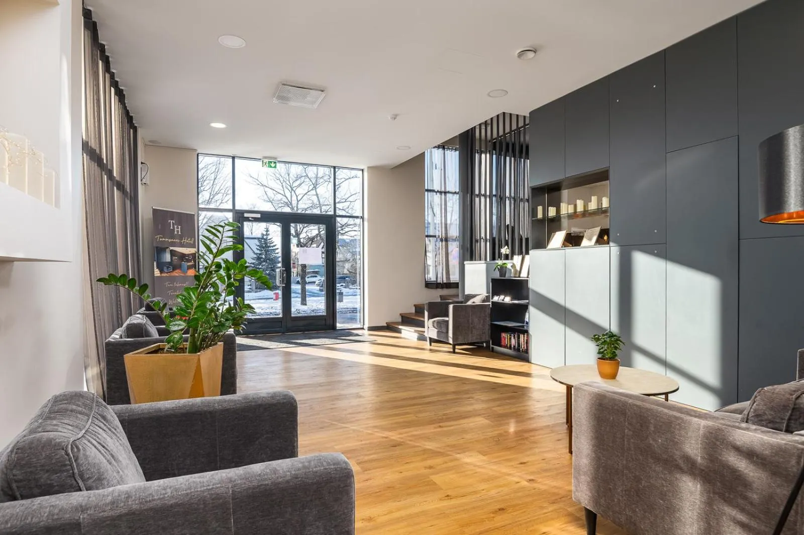 Lobby or reception in Hotel Tammsaare Full Automated Hotel