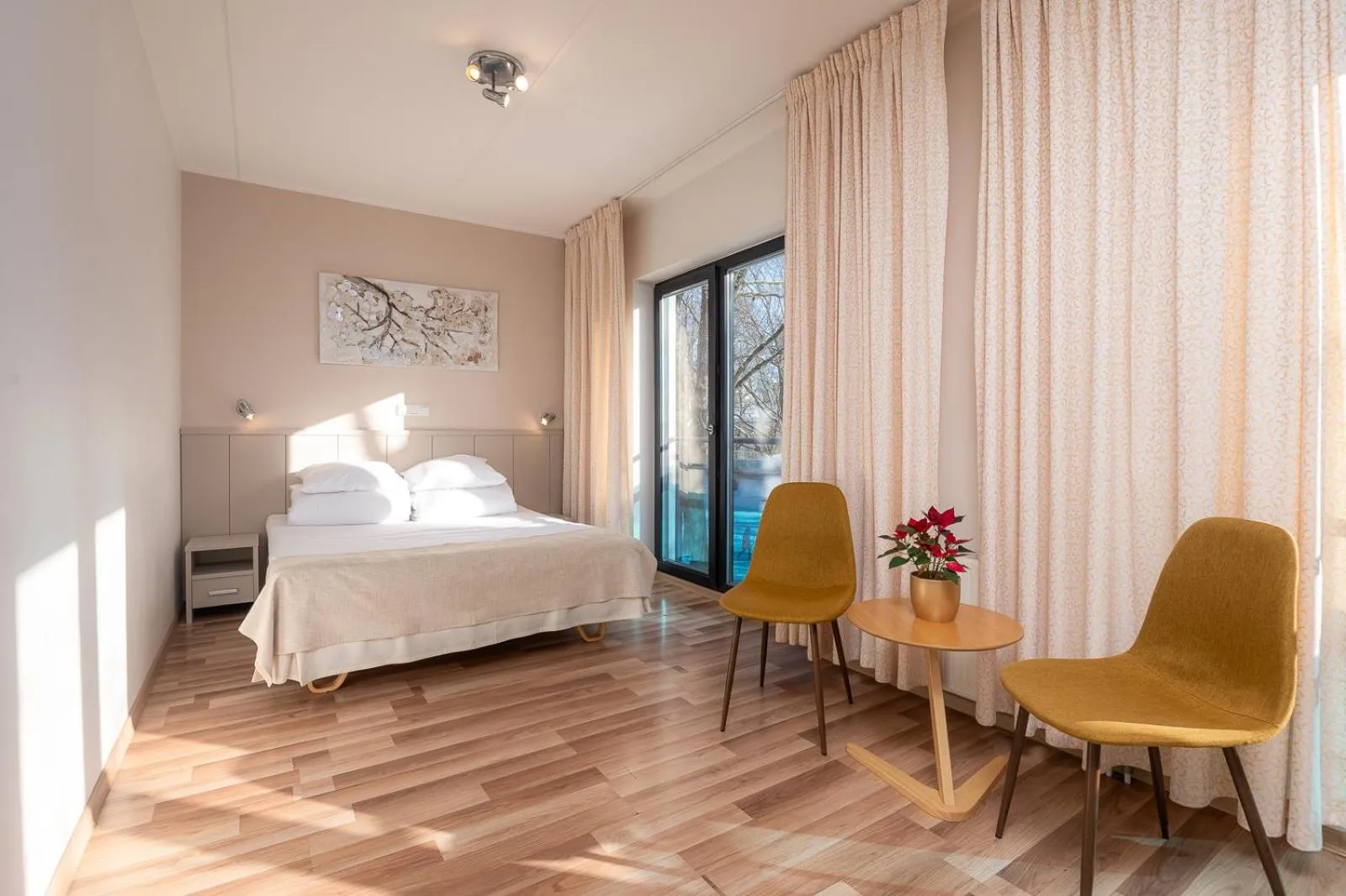 Bed in Hotel Tammsaare Full Automated Hotel