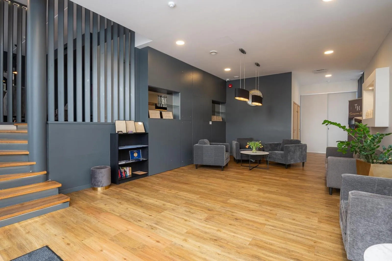 Lobby or reception in Hotel Tammsaare Full Automated Hotel