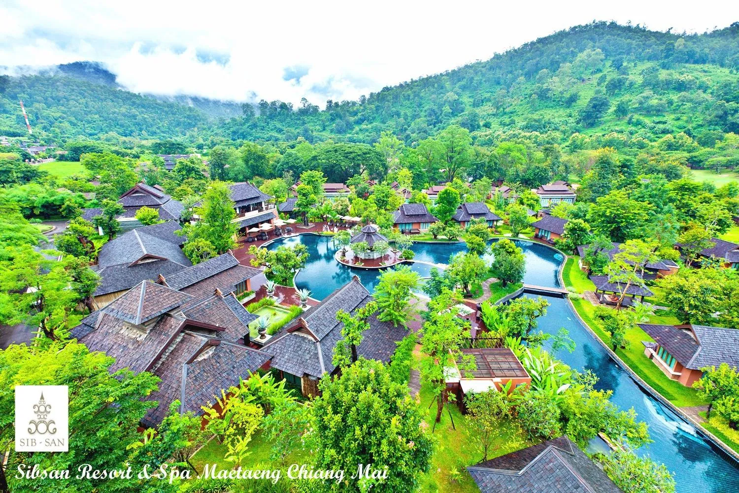 Property building in Sibsan Resort & Spa Maetaeng Chiang Mai