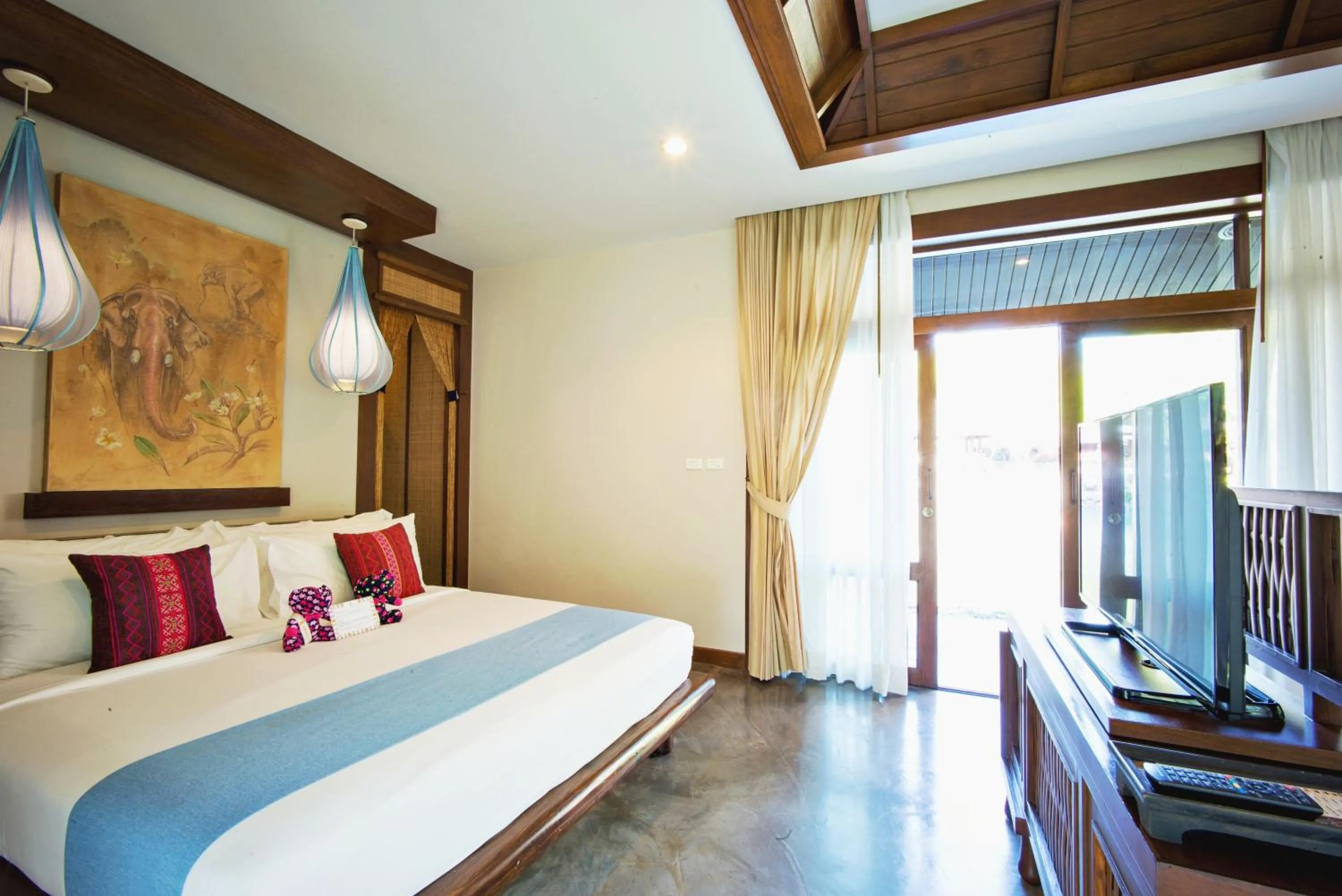 Bed in Sibsan Resort & Spa Maetaeng Chiang Mai