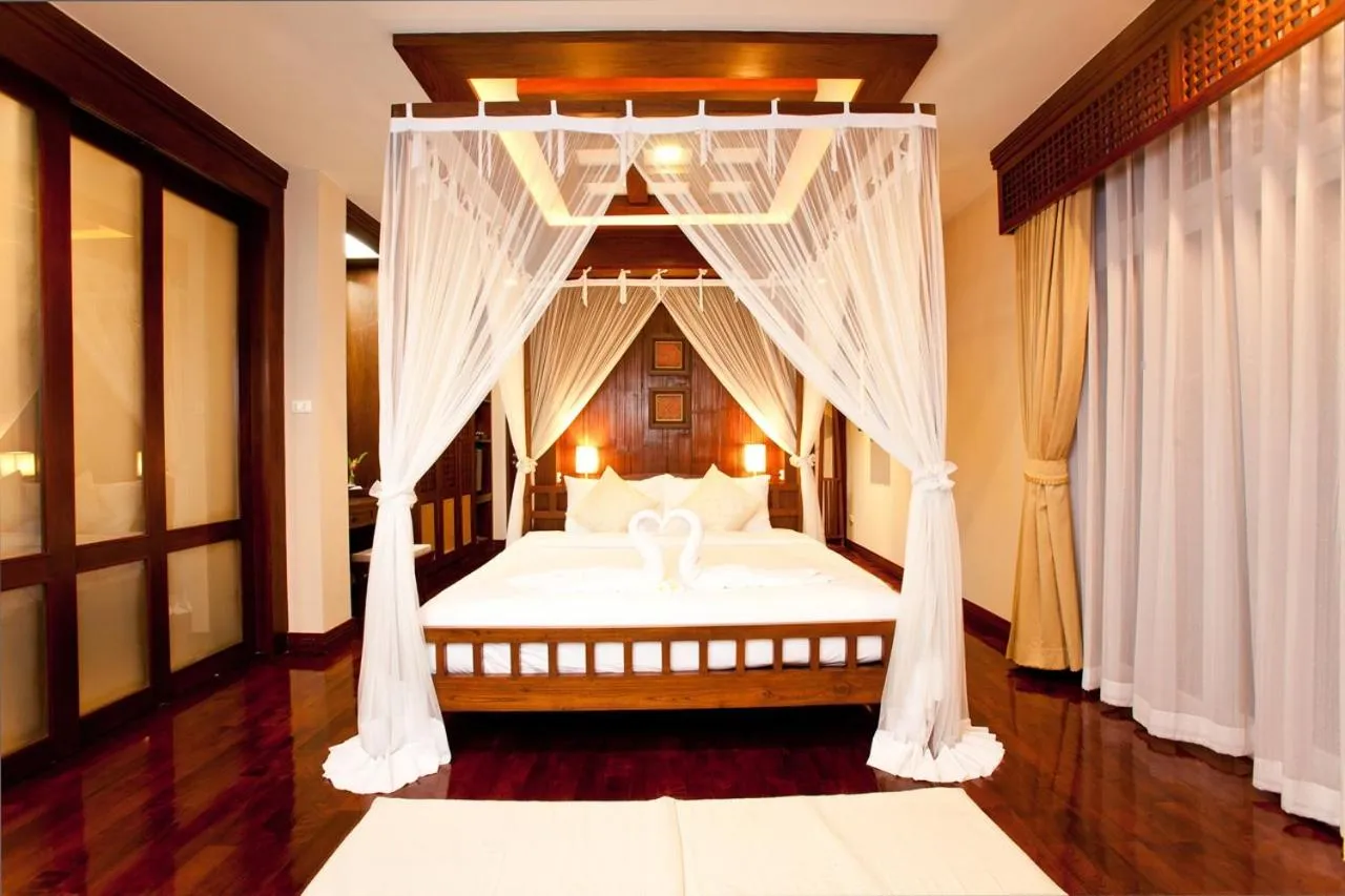 Bed in Sibsan Resort & Spa Maetaeng Chiang Mai