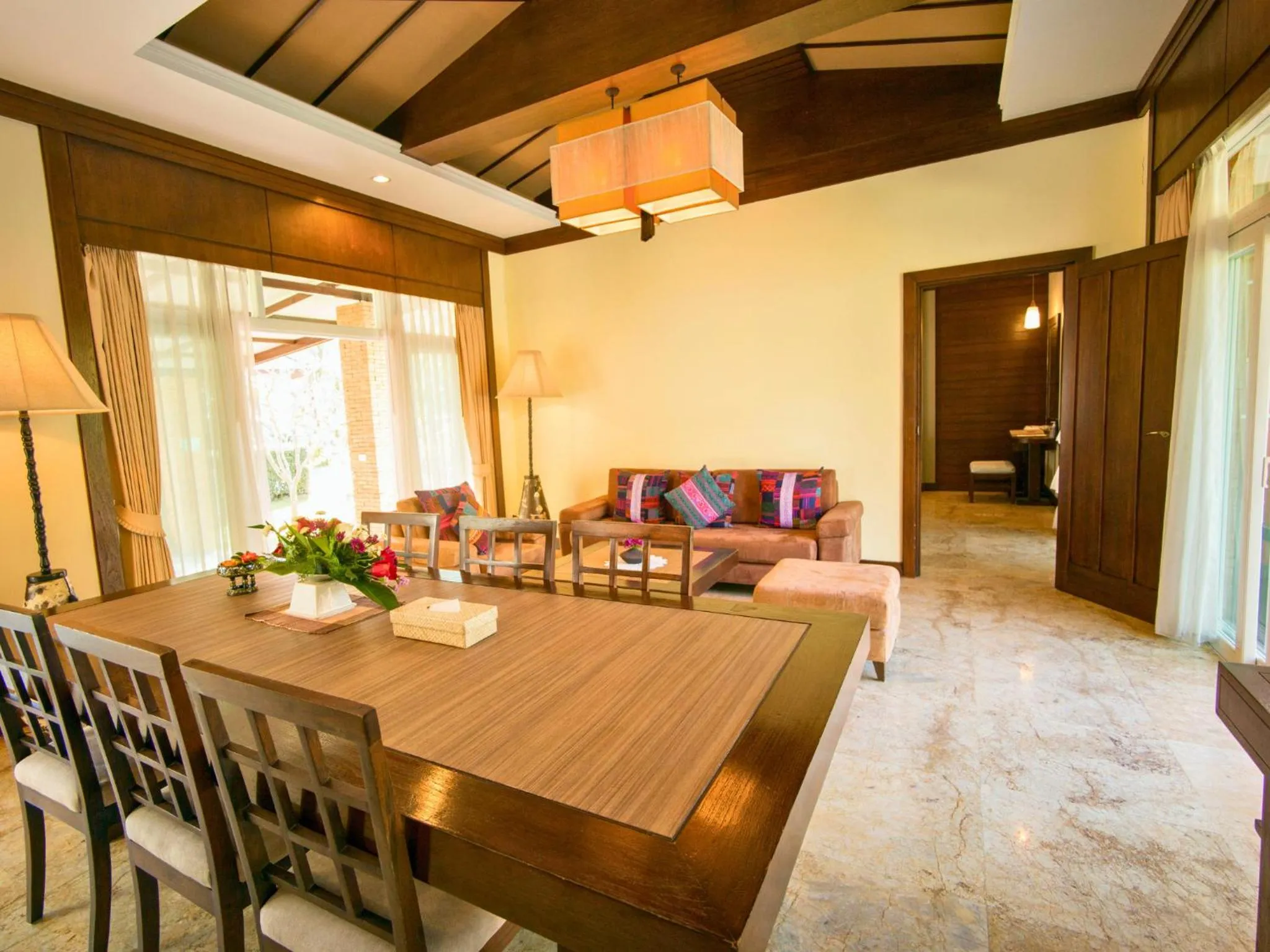 Living room in Sibsan Resort & Spa Maetaeng Chiang Mai