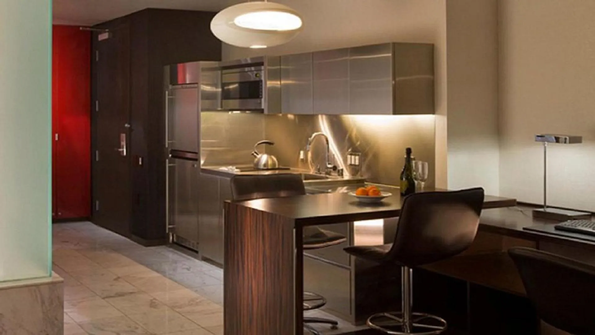 Kitchen or kitchenette in Palms Place Beautiful High Rise Condo with Strip Views 23rd Floor