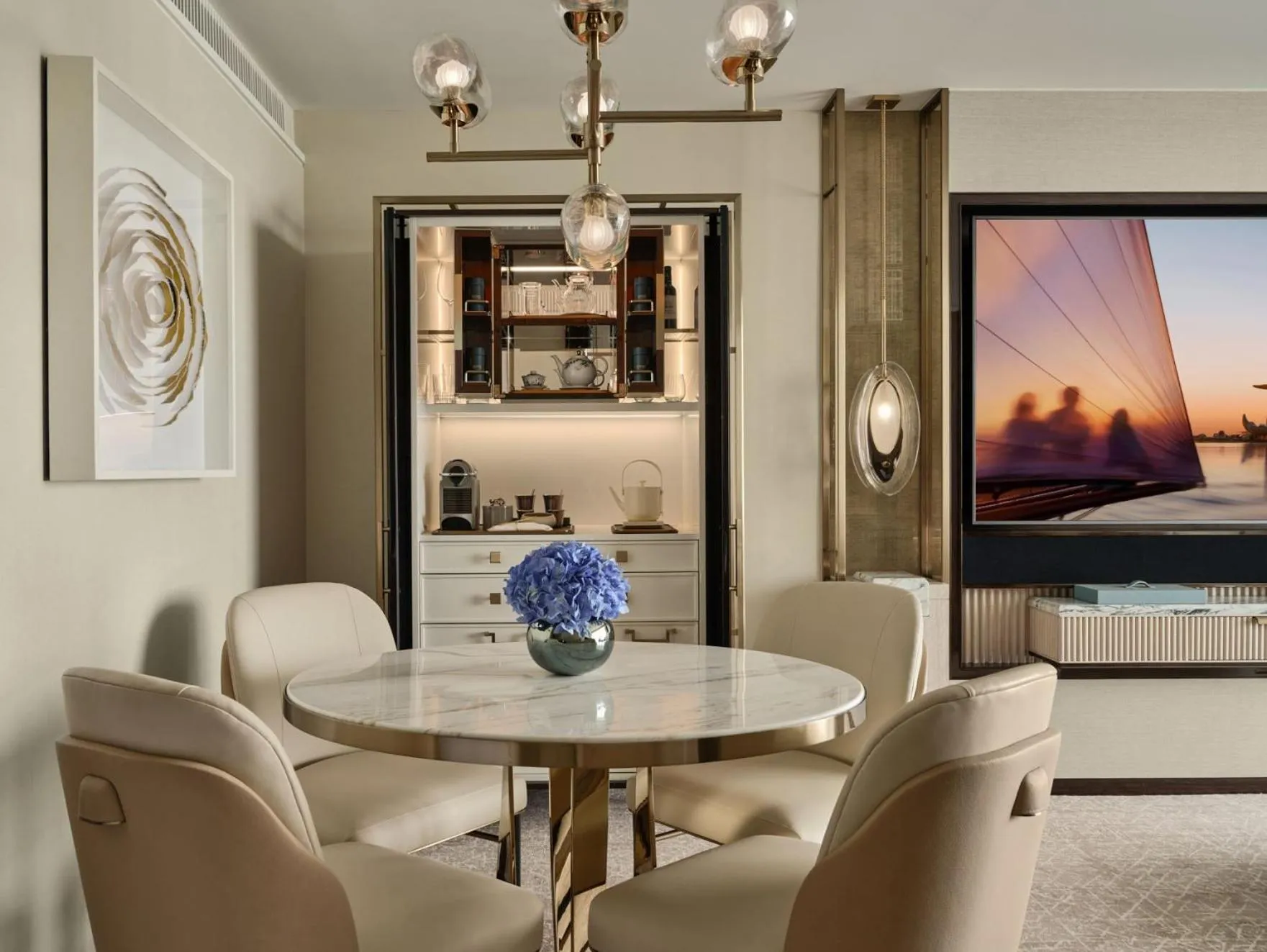 Dining area in Marina Bay Sands