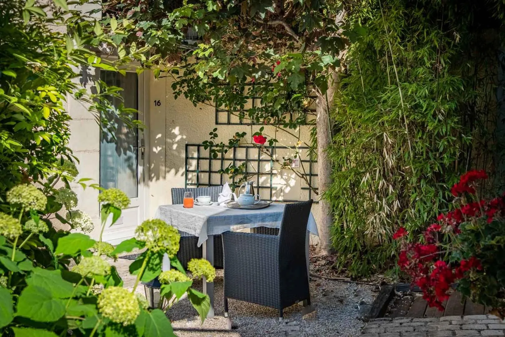 Garden in Le Pavillon des Lys - Hôtel Particulier