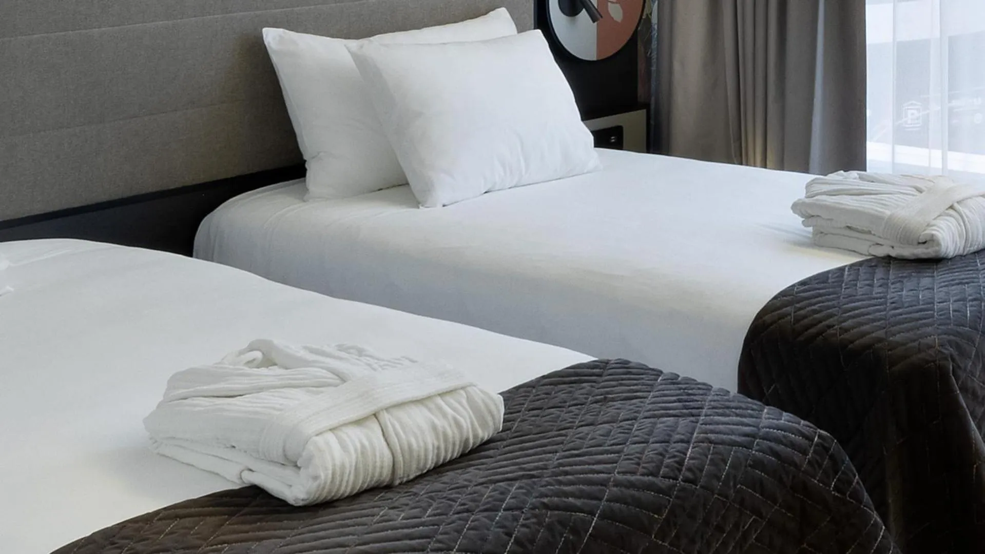 Bathroom, Bed in Nordic Hotel Forum