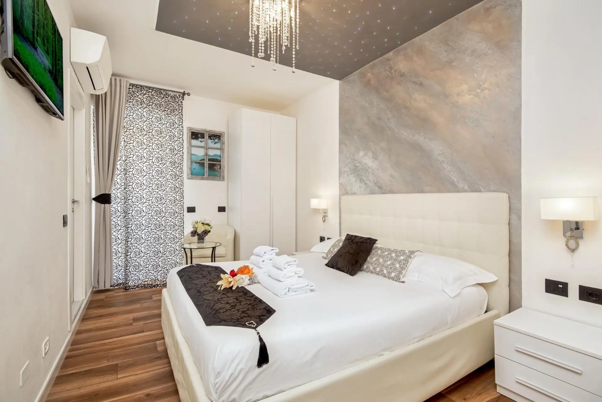 Photo of the whole room, Bed in My way