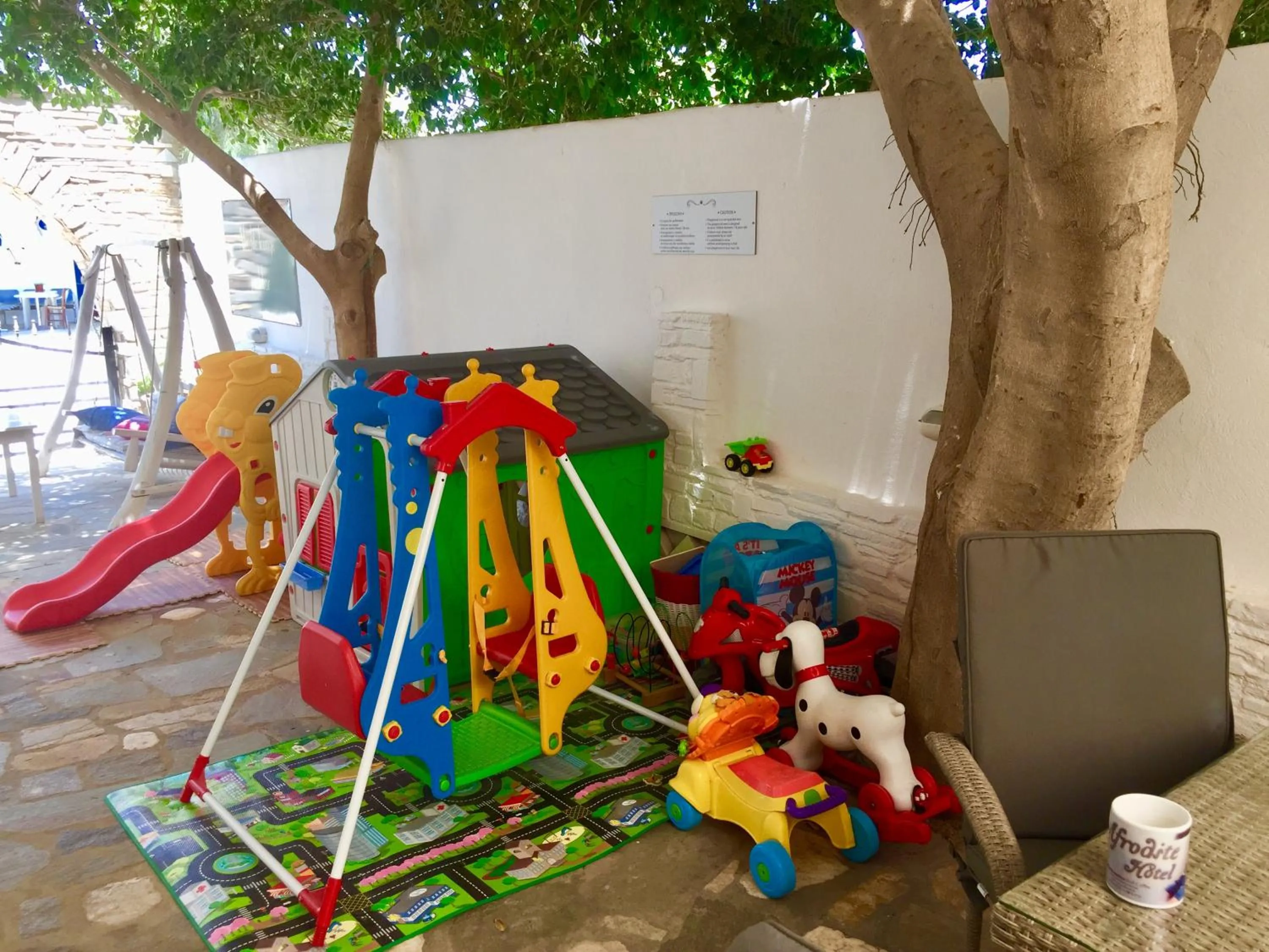Children play ground in Aphrodite Boutique Hotel