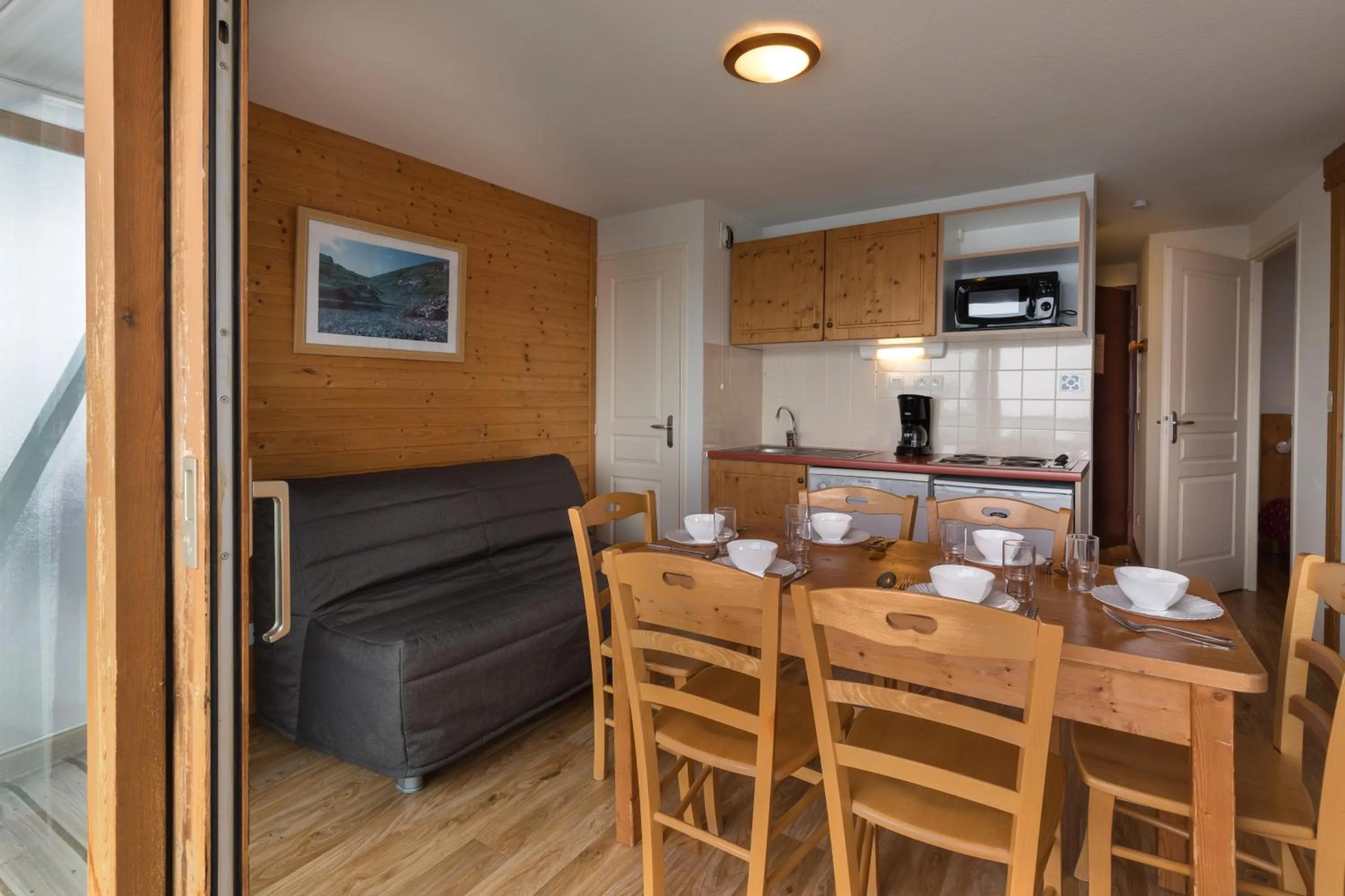 Kitchen or kitchenette in Résidence Les Villages du Bachat