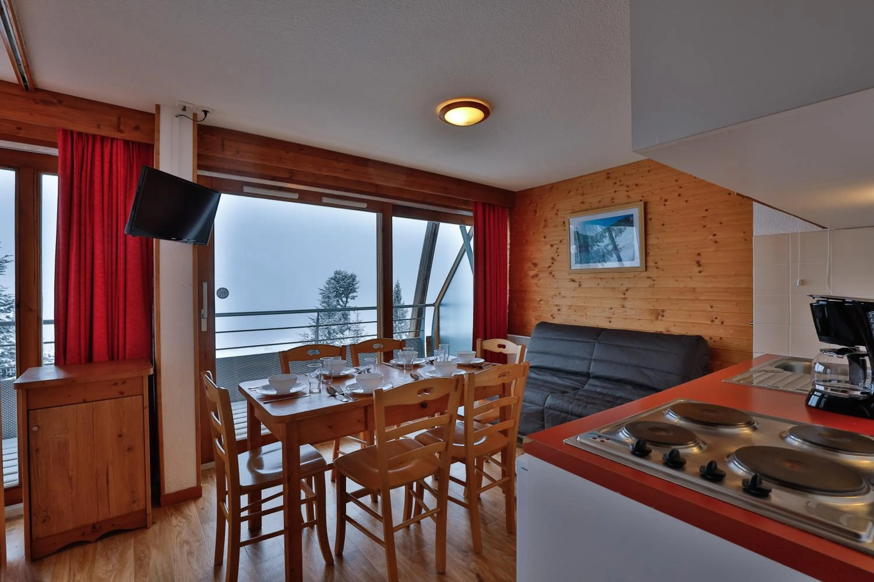 Kitchen or kitchenette in Résidence Les Villages du Bachat