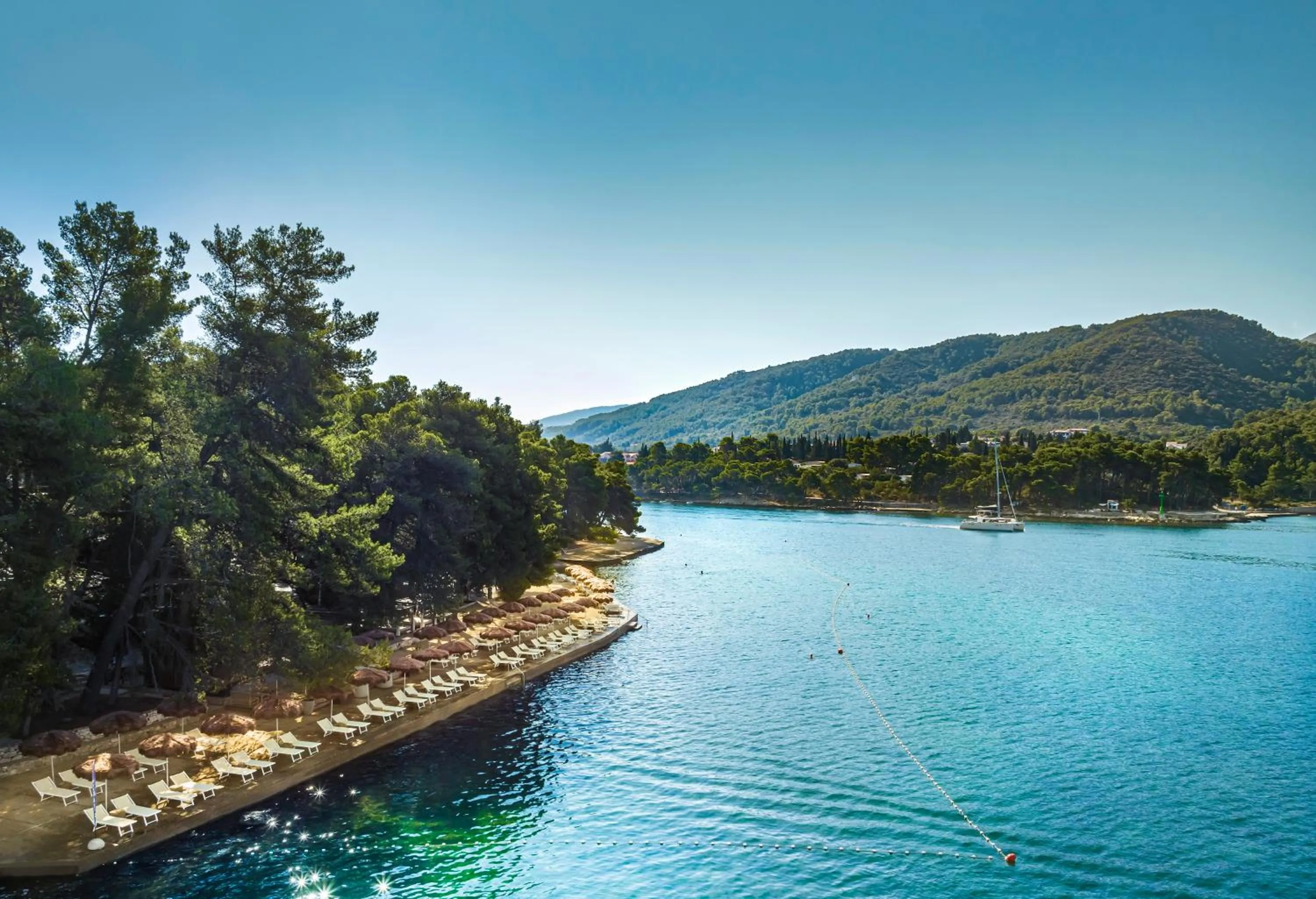 Beach in PLACES Hvar Hotel by Valamar