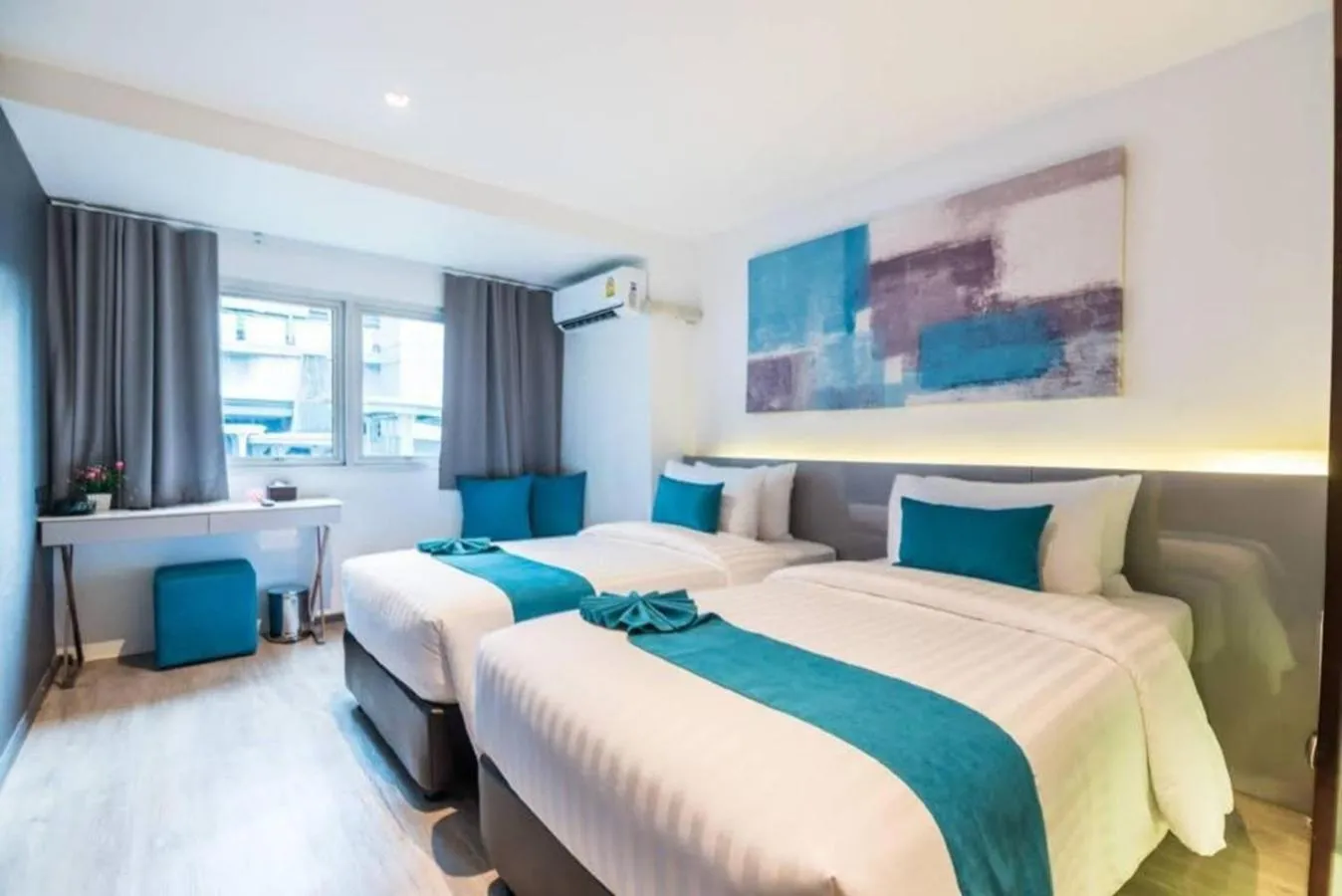 Bed in Sora Hotel Silom