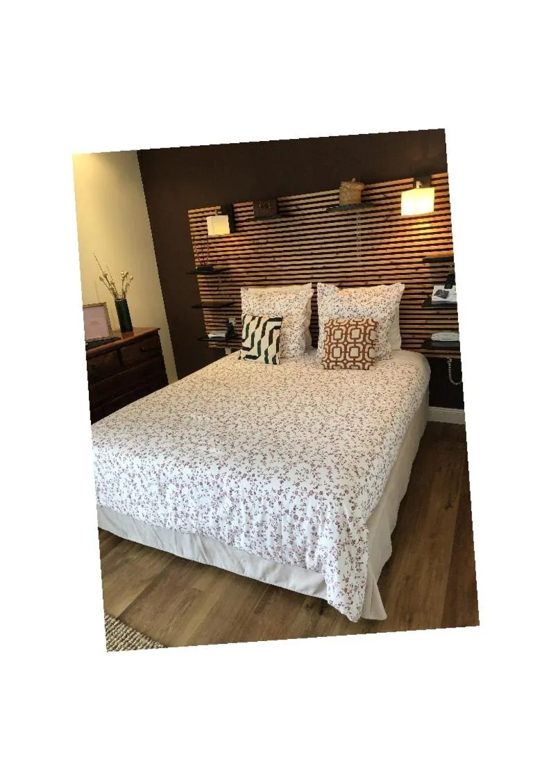 Bed in Logis Hotel du Lac