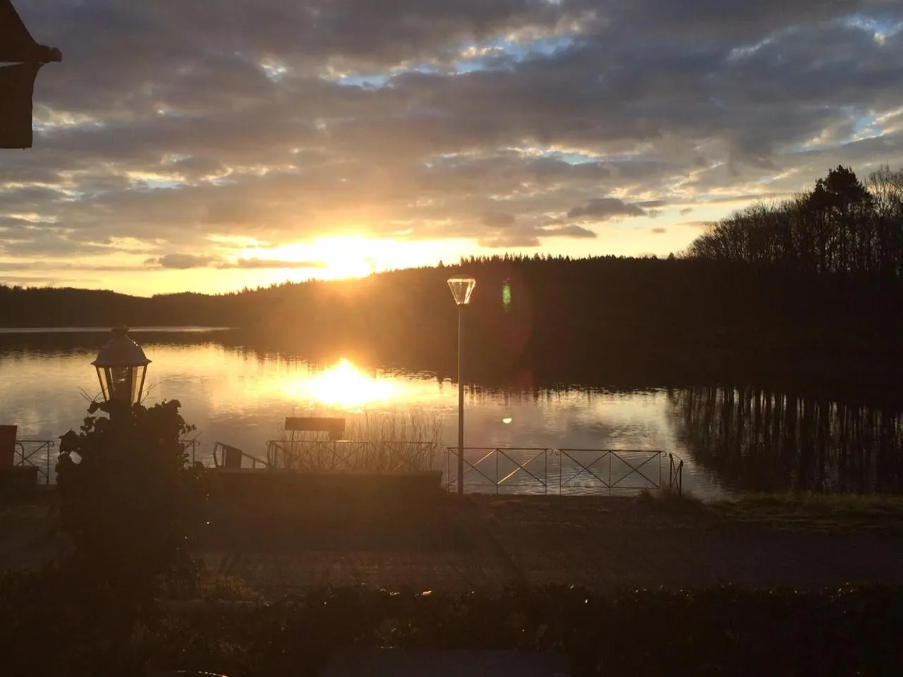 Lake view in Logis Hotel du Lac