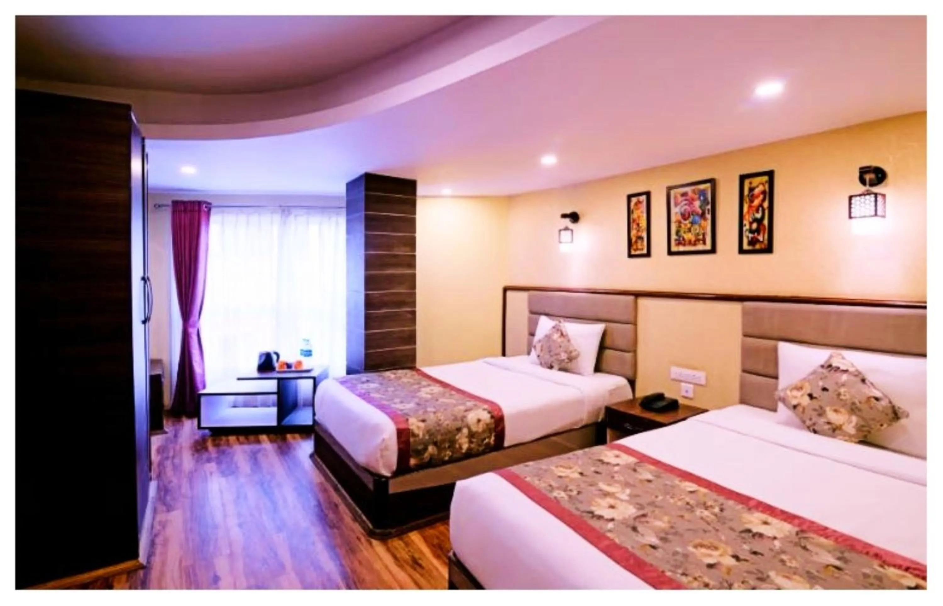 Bed in Hotel Zambala Retreat & Spa Darjeeling