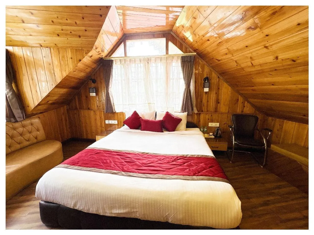 Bed in Hotel Zambala Retreat & Spa Darjeeling