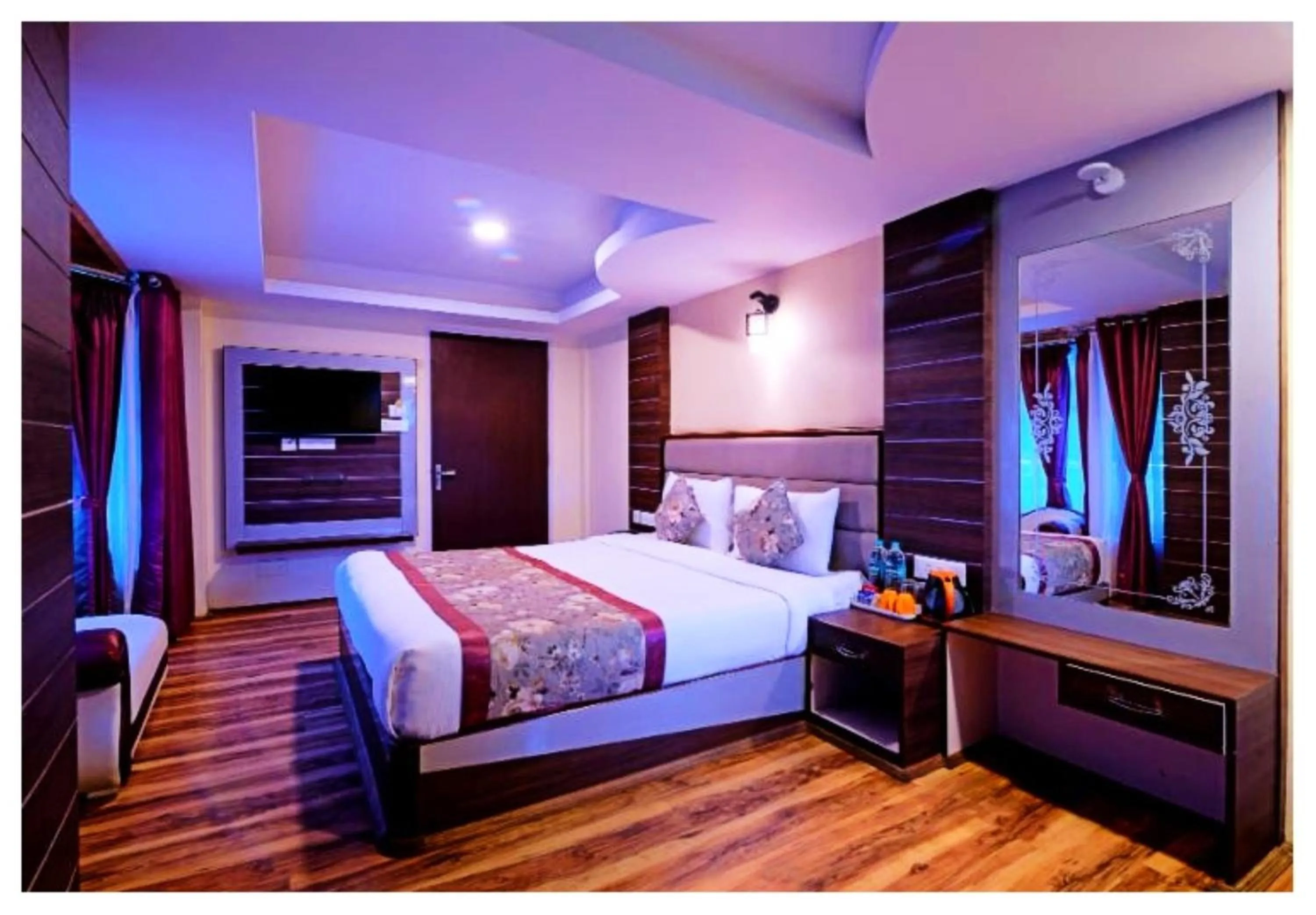 Bed in Hotel Zambala Retreat & Spa Darjeeling