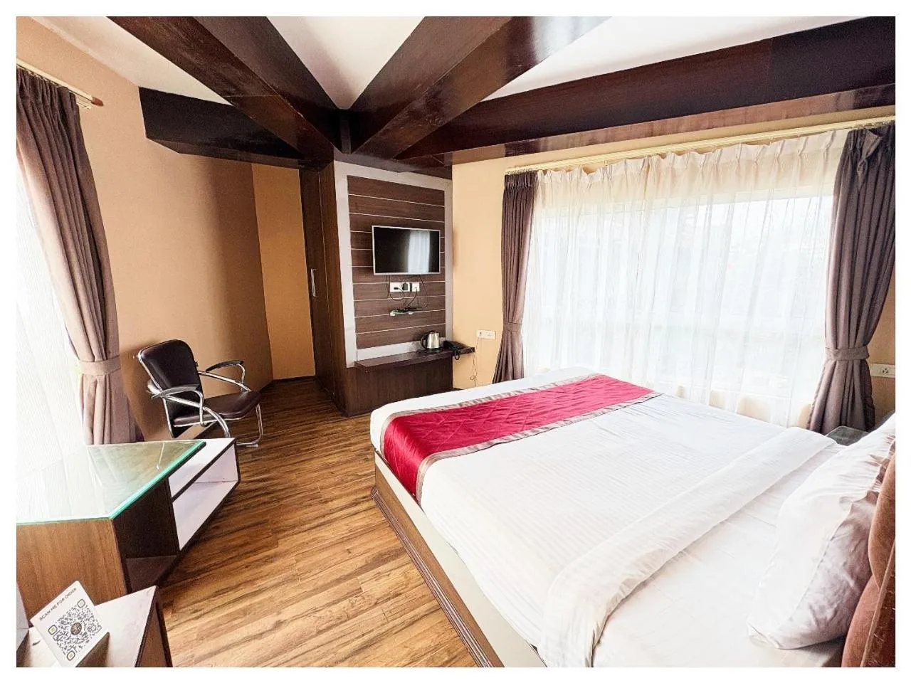 Bed in Hotel Zambala Retreat & Spa Darjeeling