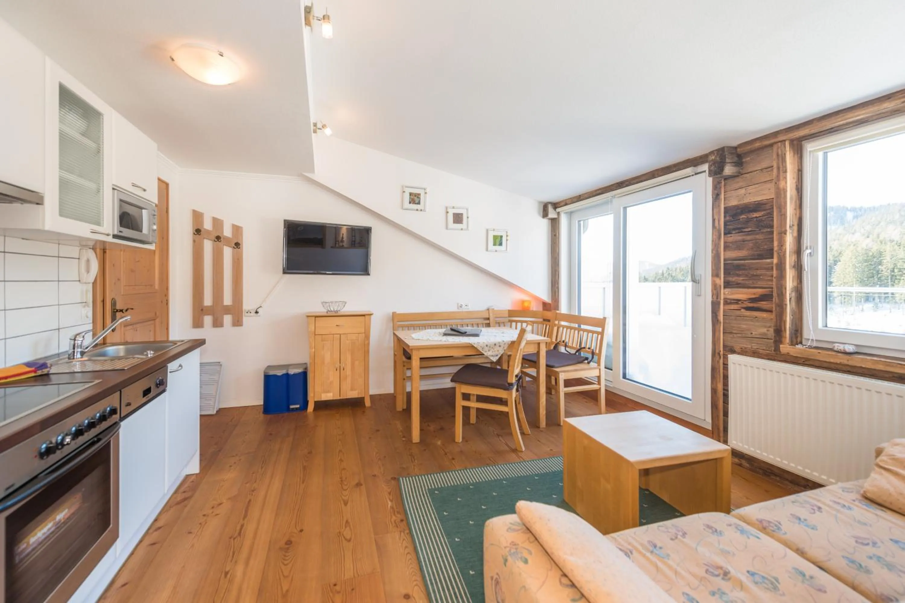 Bed in Landhaus & Ferienwohnungen Bergrast