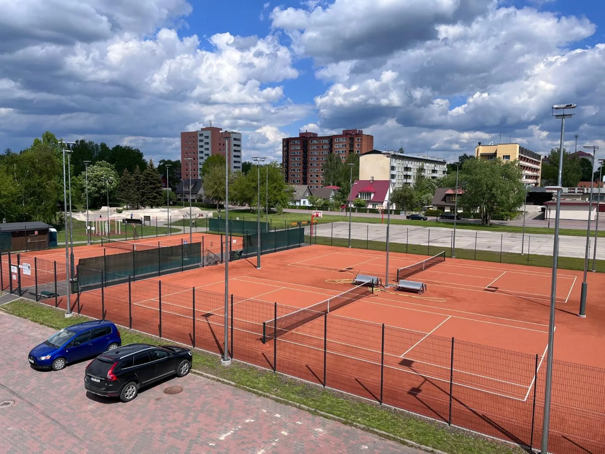 Tennis court in Hotell Tamula