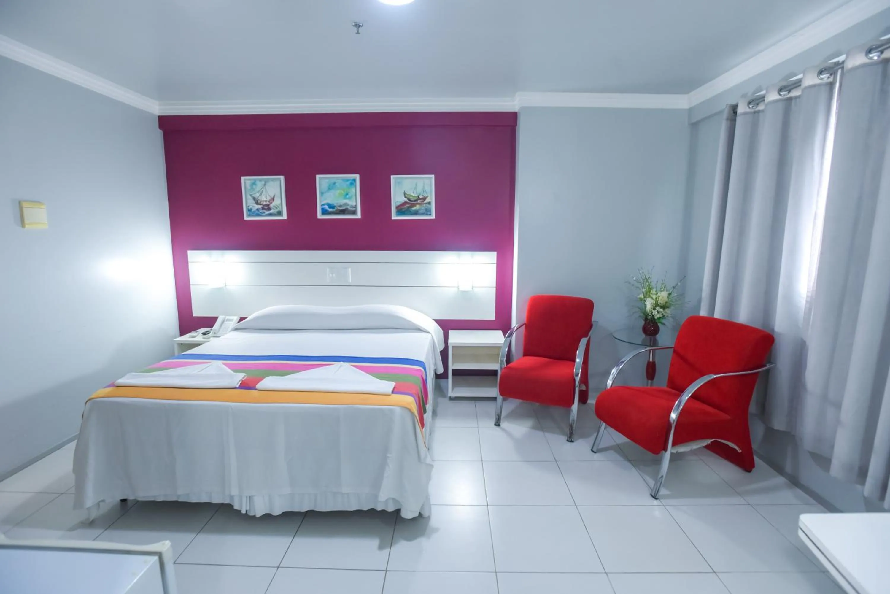 Bed in Veleiros Mar Hotel