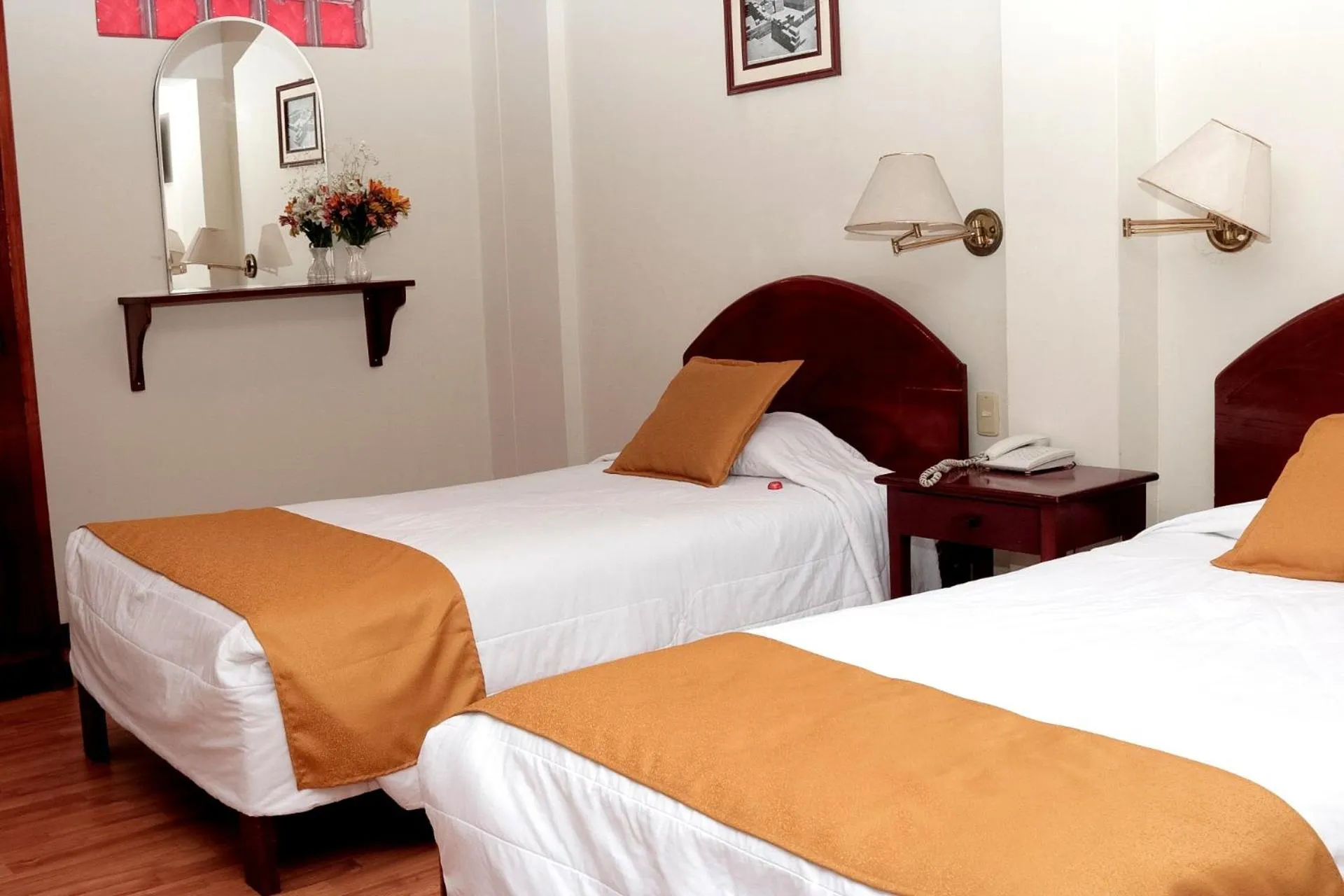 Bed in Hotel Vilandre