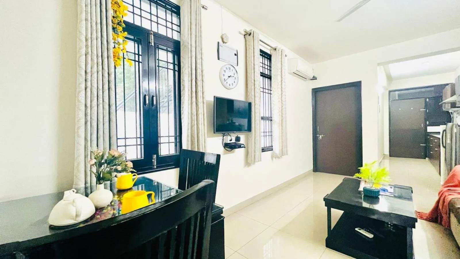 Living room in Olive Service Apartments Jaipur - Vaishali Nagar