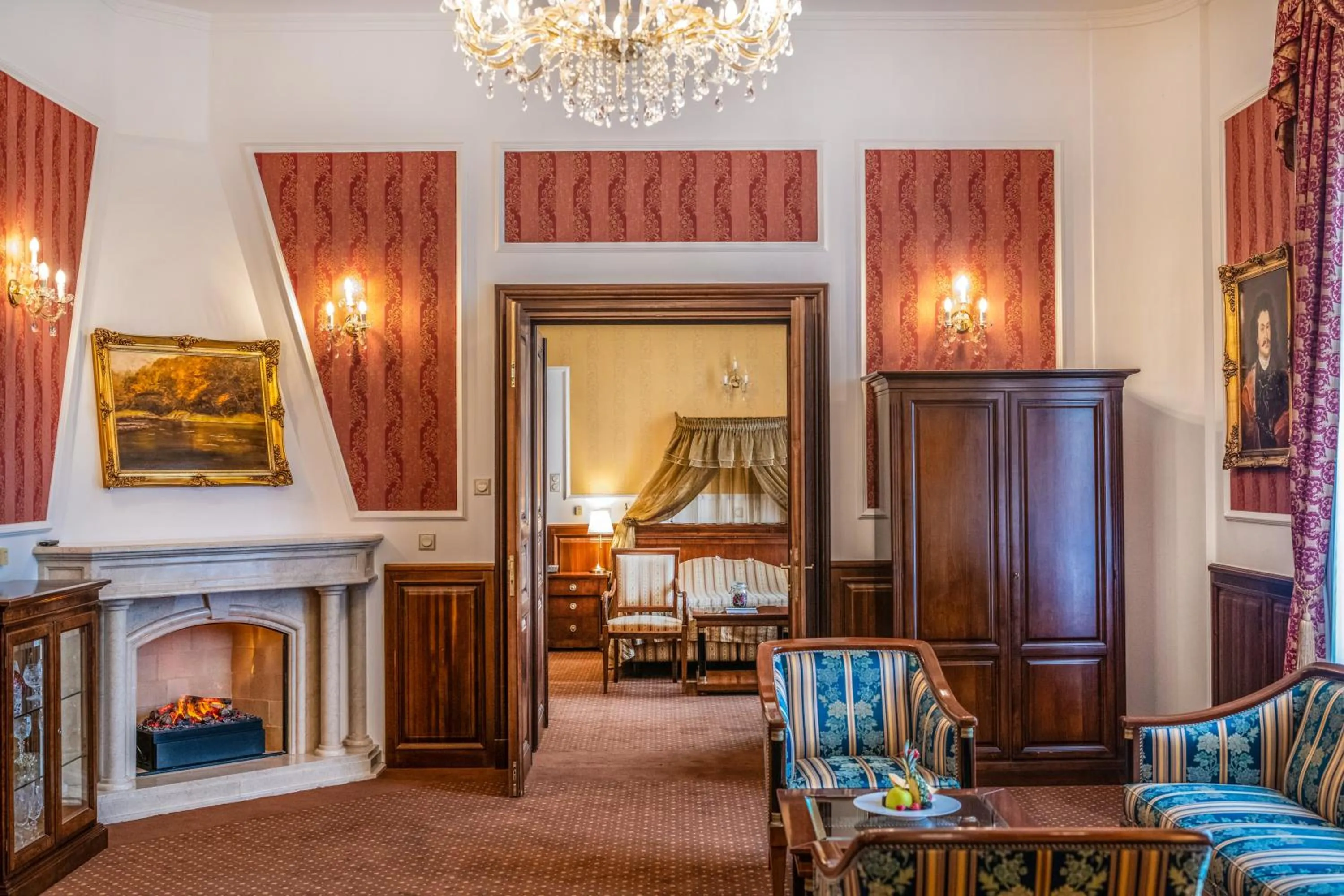 Bed in Kastélyhotel Sasvár Resort