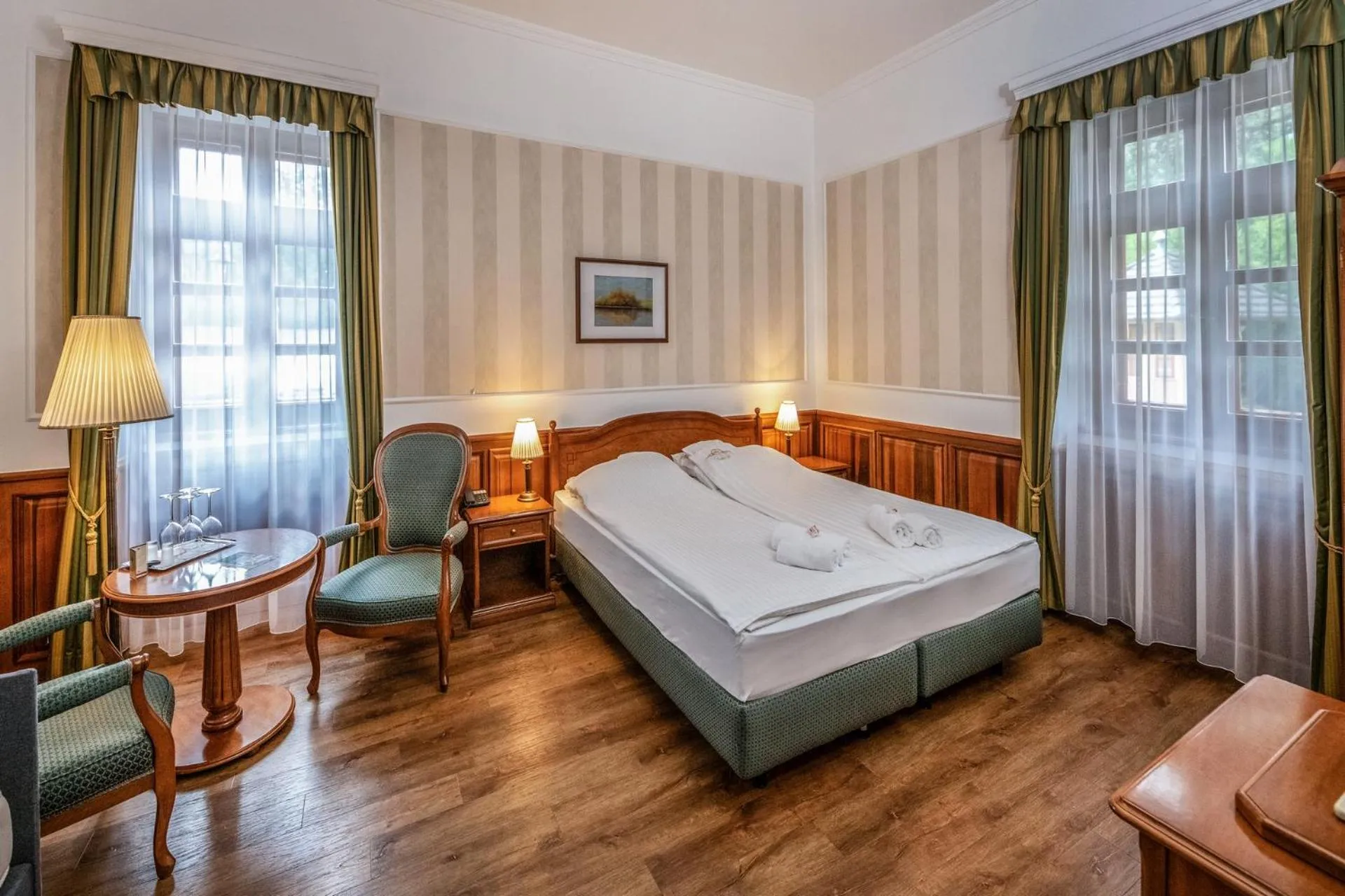 Bed in Kastélyhotel Sasvár Resort