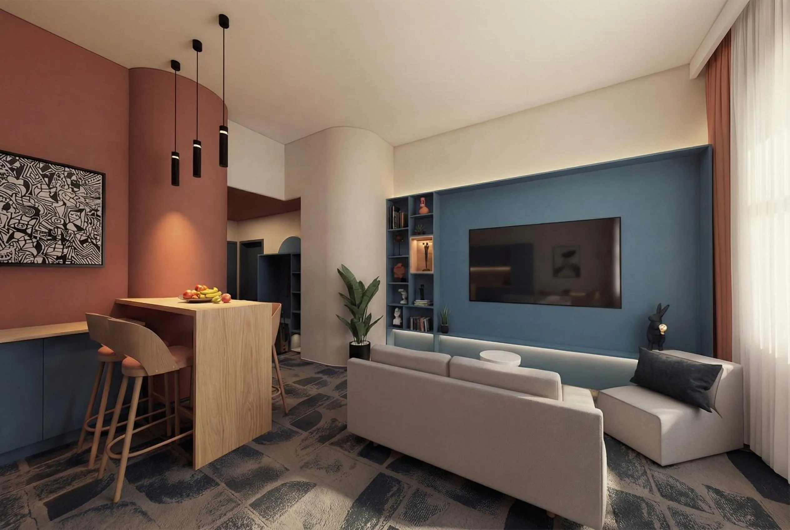 Living room in Hotel Soho