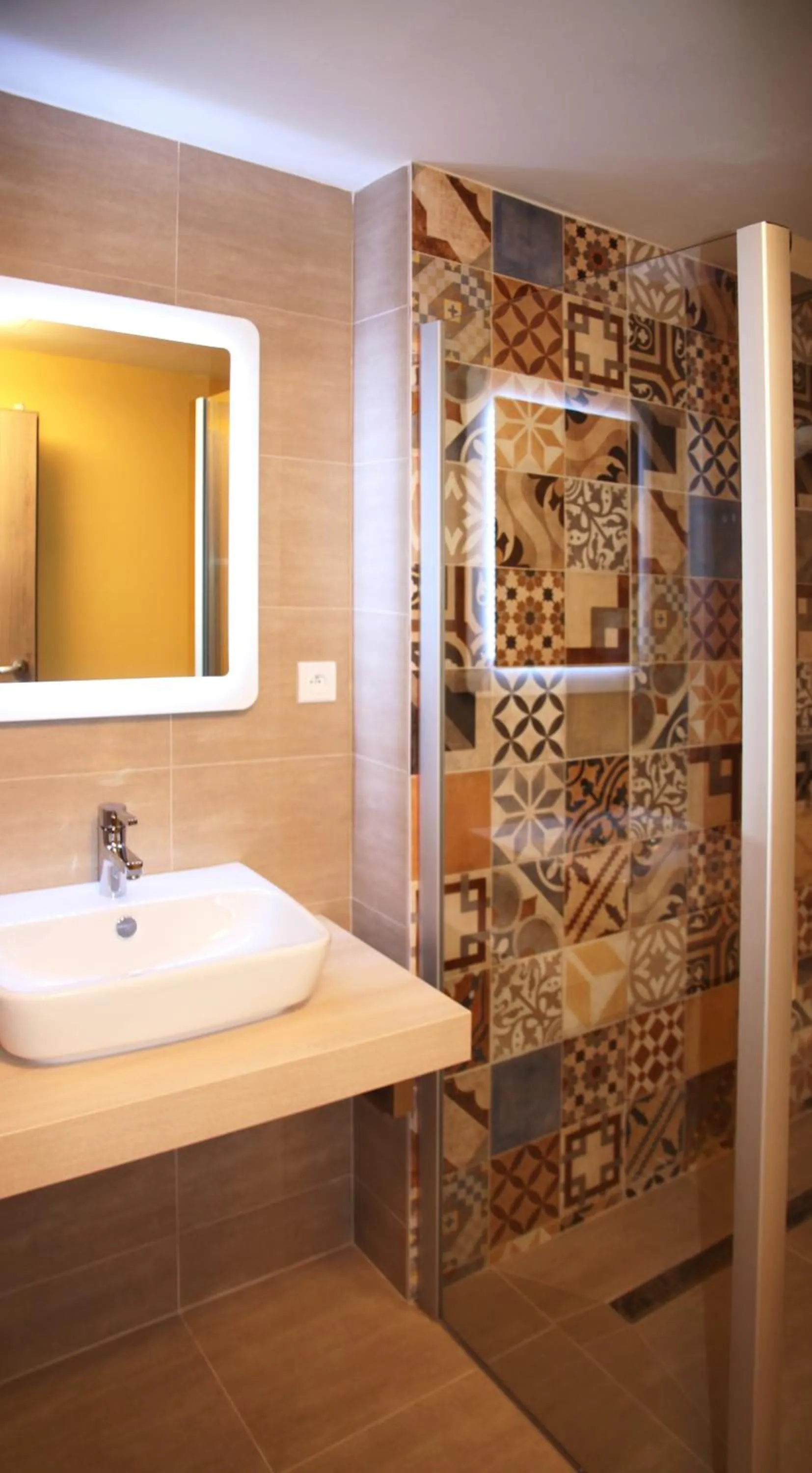 Bathroom in Hotel Devítka