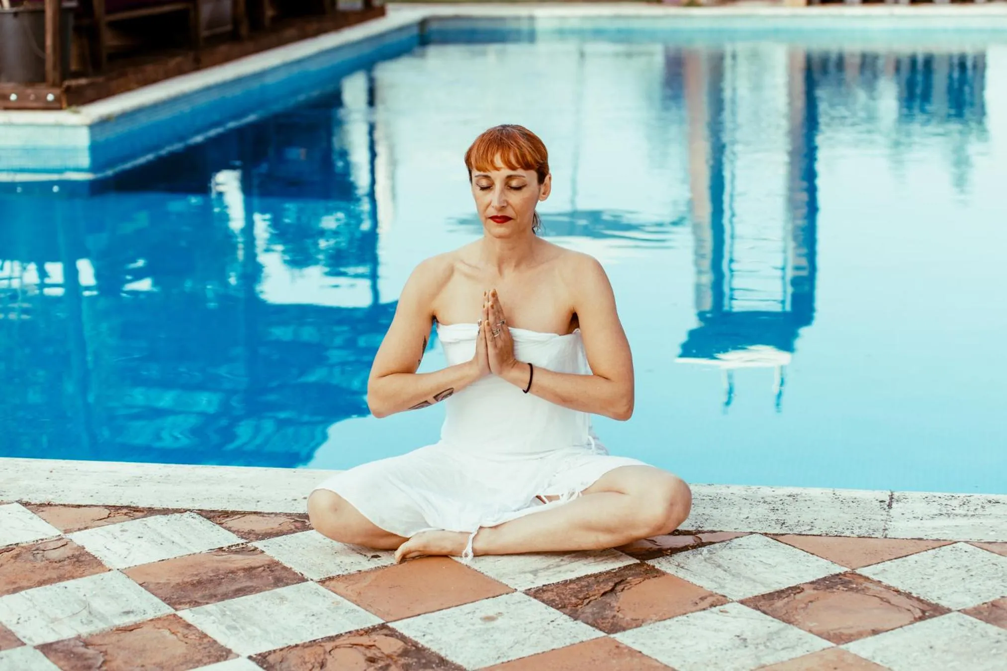 People in Almanuda Naturist Village