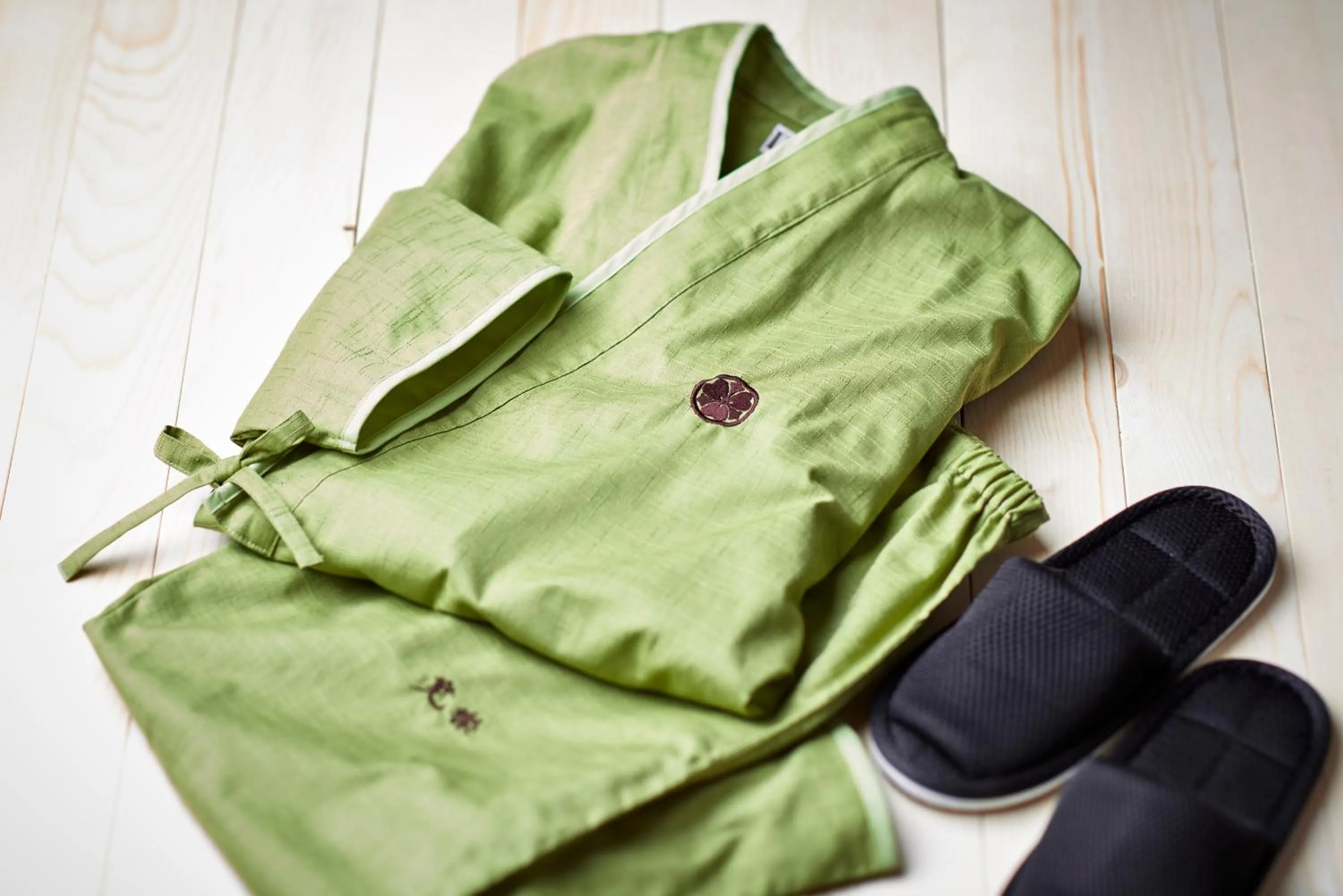 Decorative detail in Hotel KAN-RAKU Saitama Honjo-Waseda Hinoki No Yakata