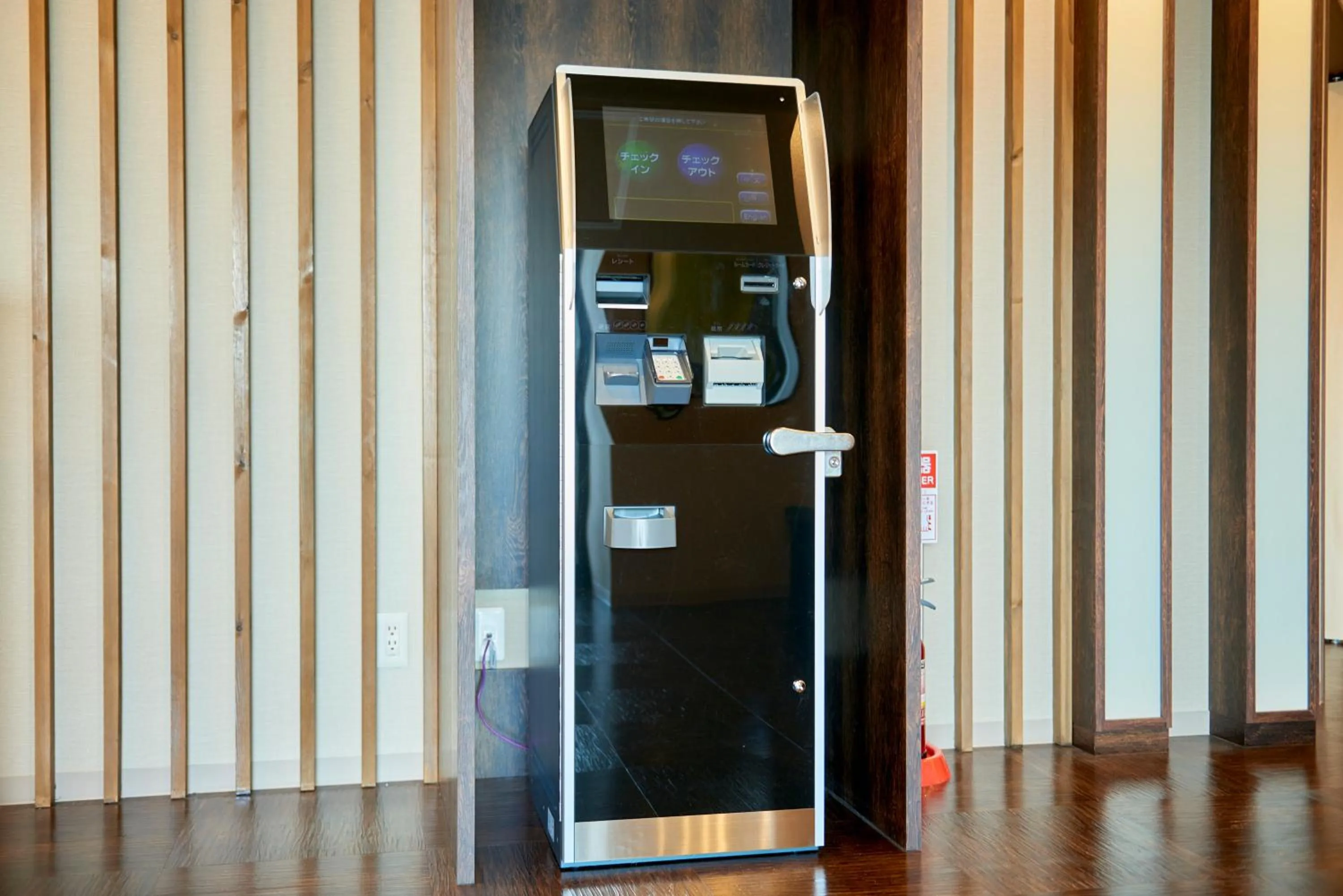 Decorative detail in Hotel KAN-RAKU Saitama Honjo-Waseda Hinoki No Yakata