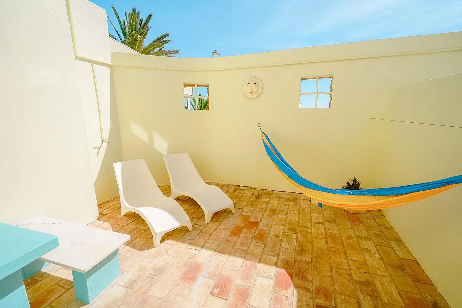 Patio in Luz Beach Apartments