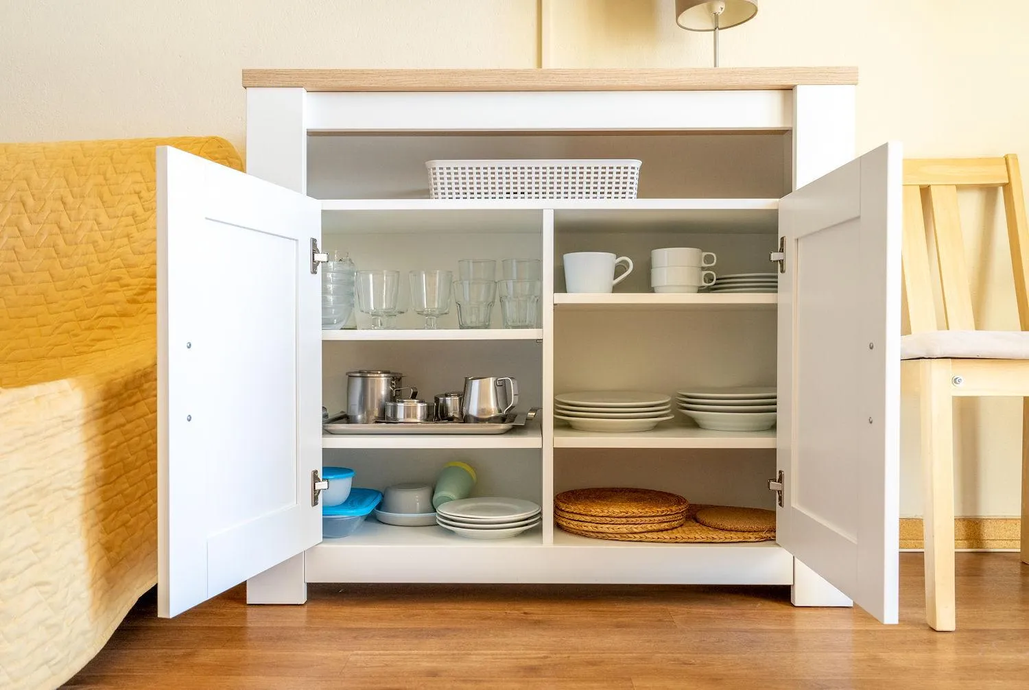 Kitchen or kitchenette in Luz Beach Apartments