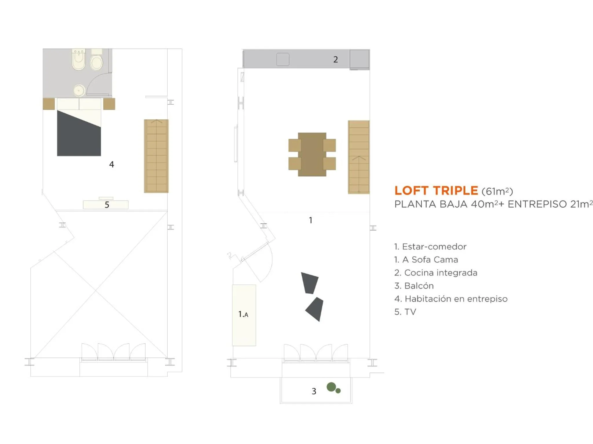 Floor plan in HTL 9 de Julio BsAs
