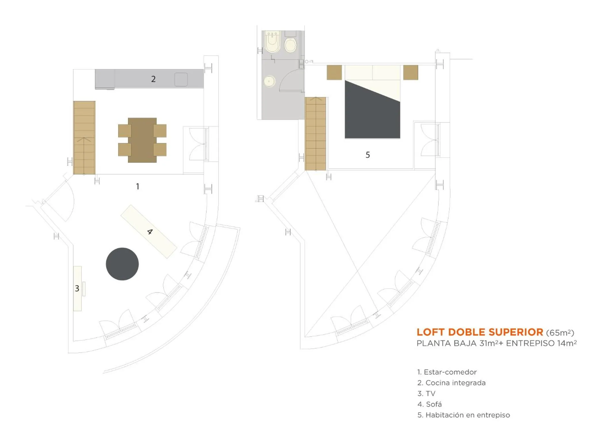Floor plan in HTL 9 de Julio BsAs
