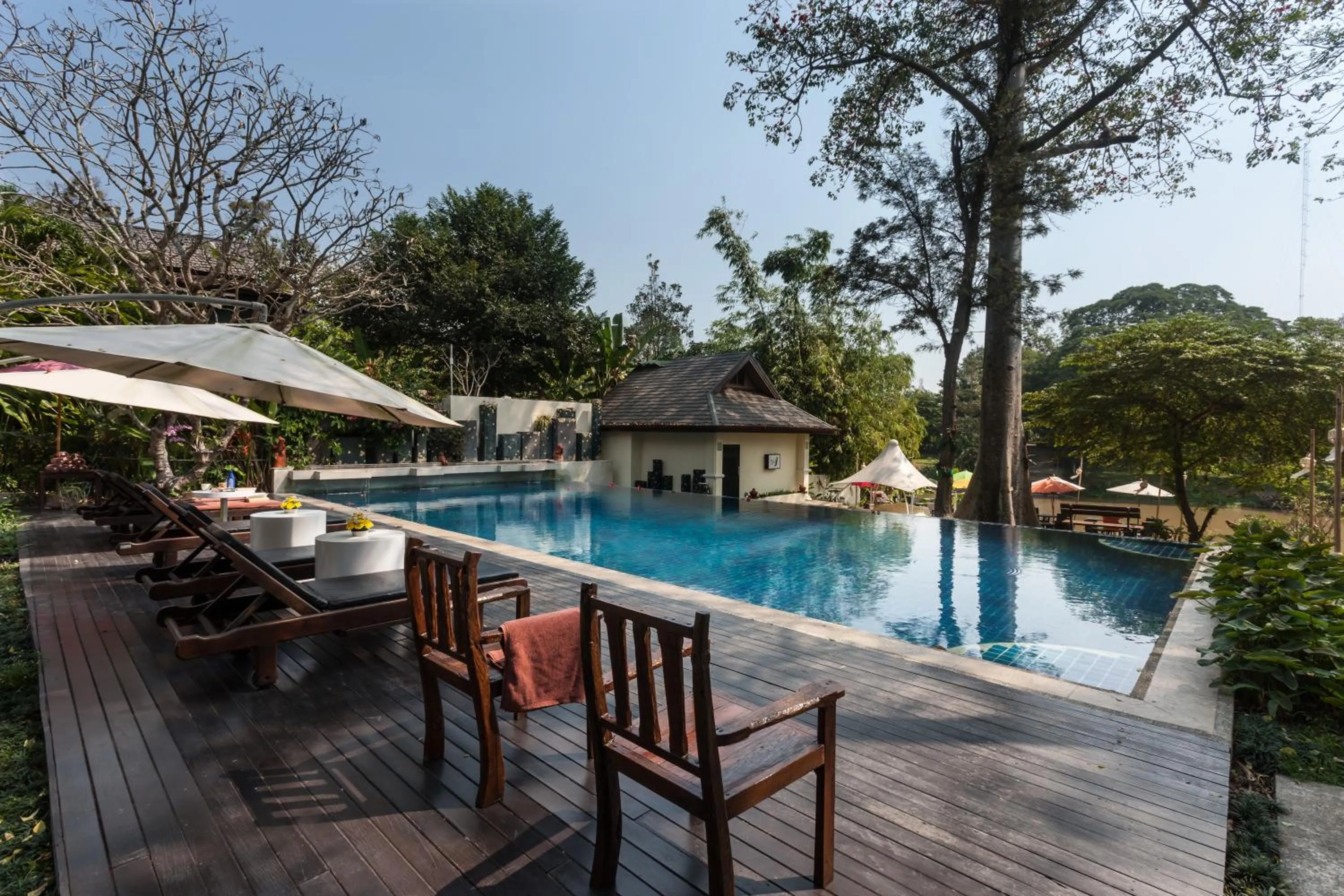 Swimming pool in Lanna Dusita Riverside Boutique Resort