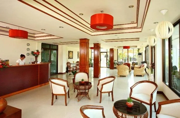 Lobby or reception in The Palm Garden Hotel