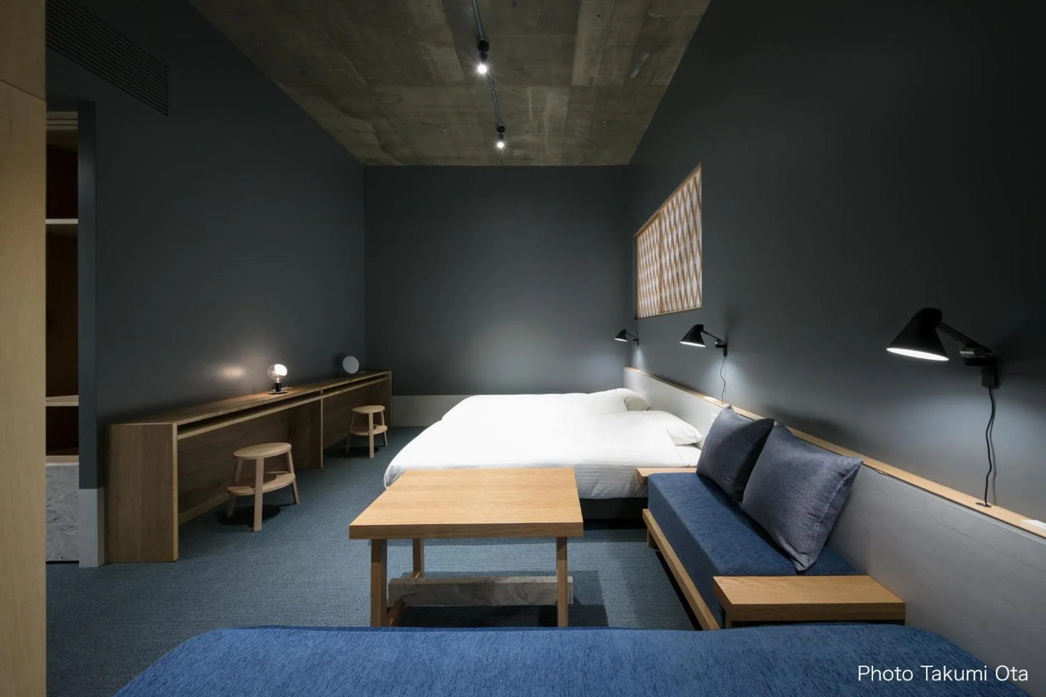 Bed in KUMU Kanazawa by THE SHARE HOTELS