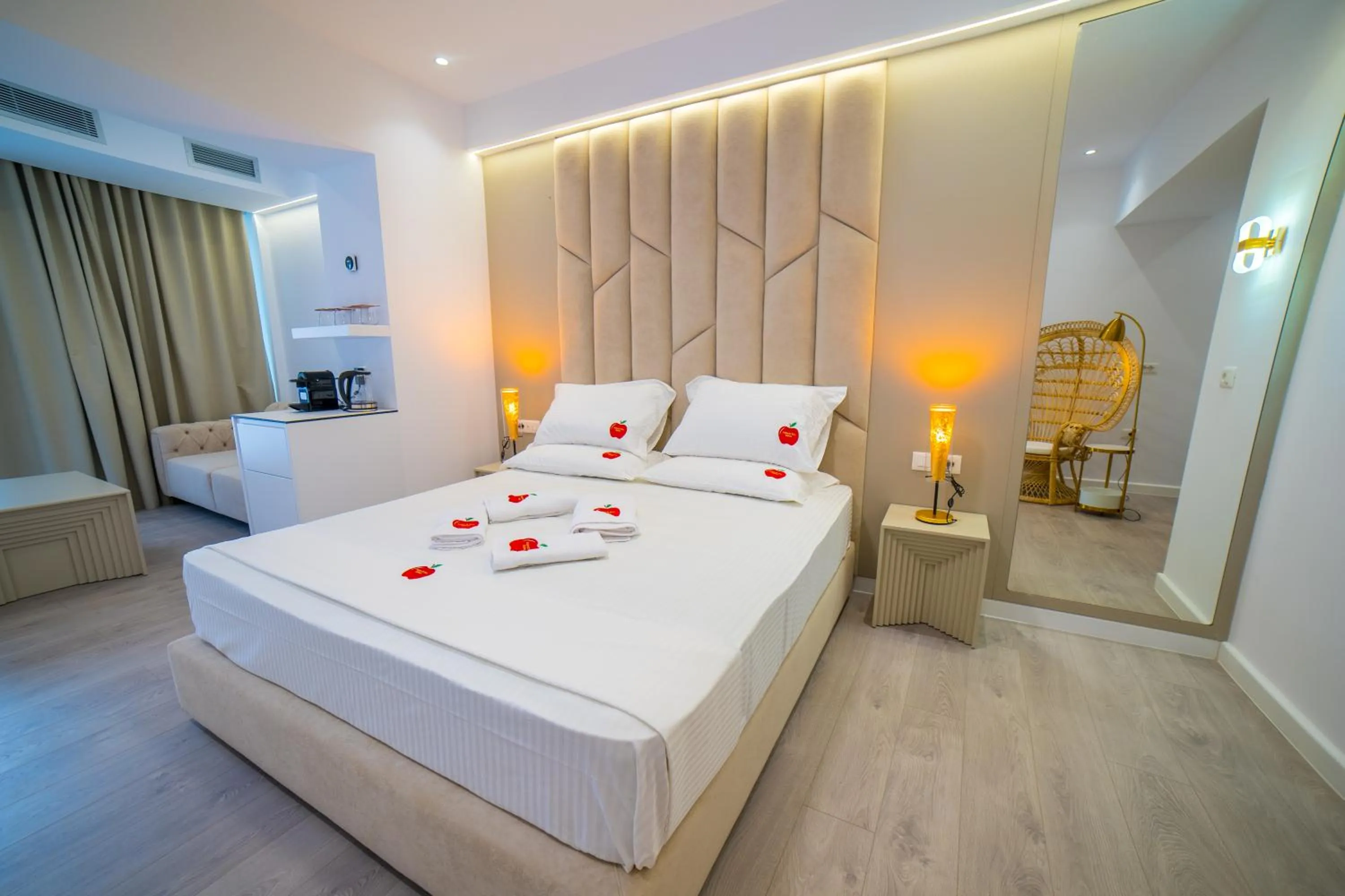 Bed in Adam & Eve Suites