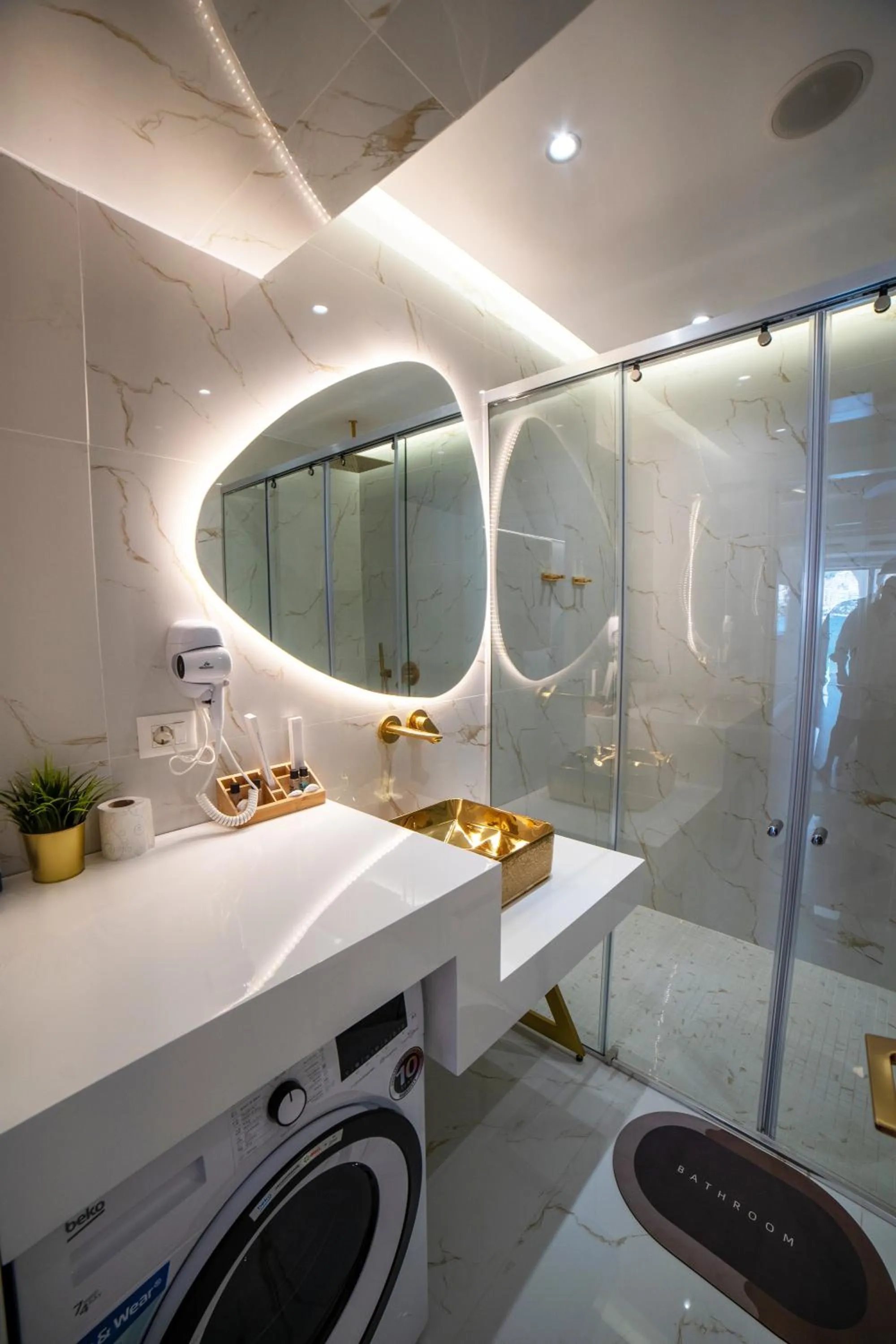 Shower in Adam & Eve Suites