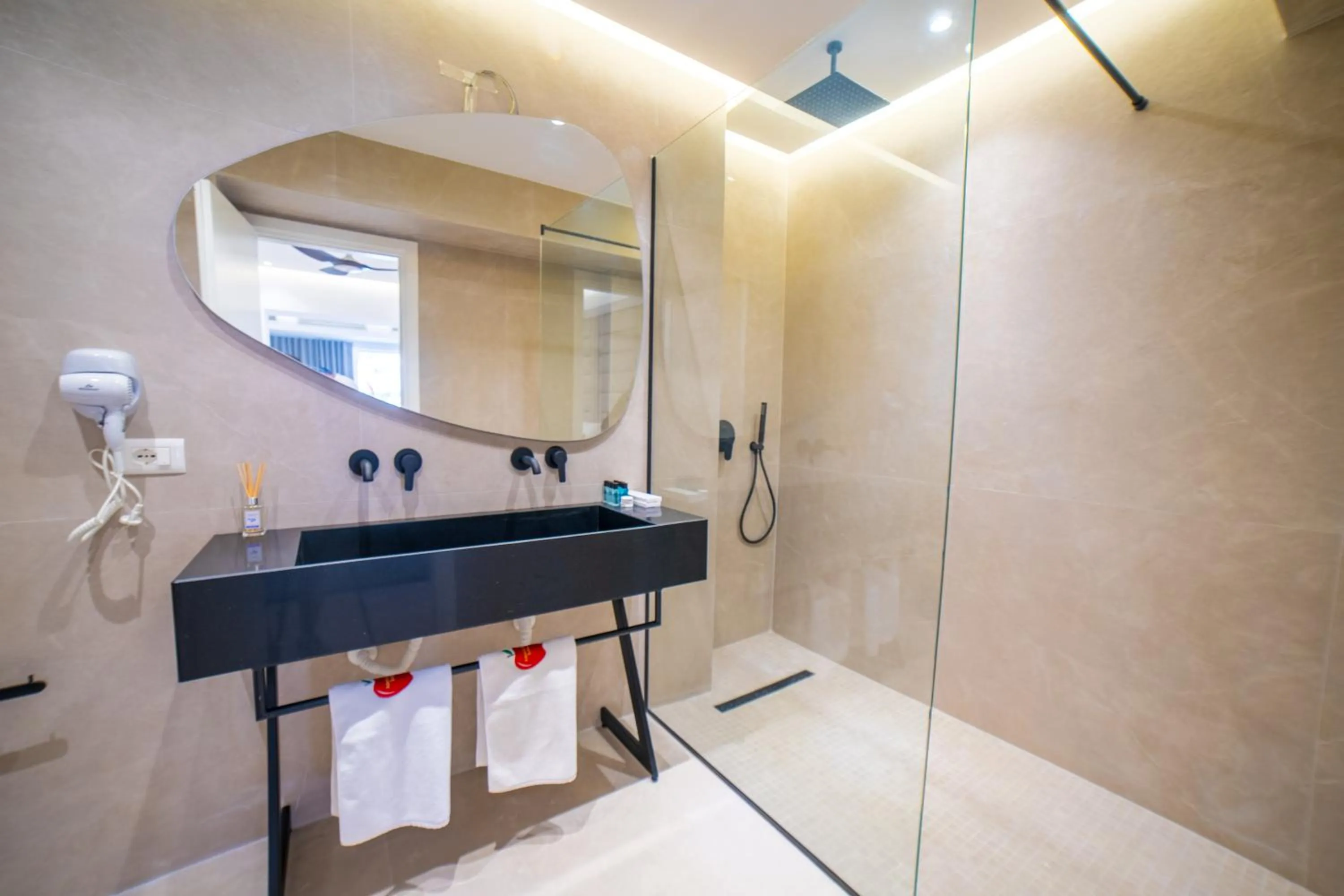 Shower in Adam & Eve Suites