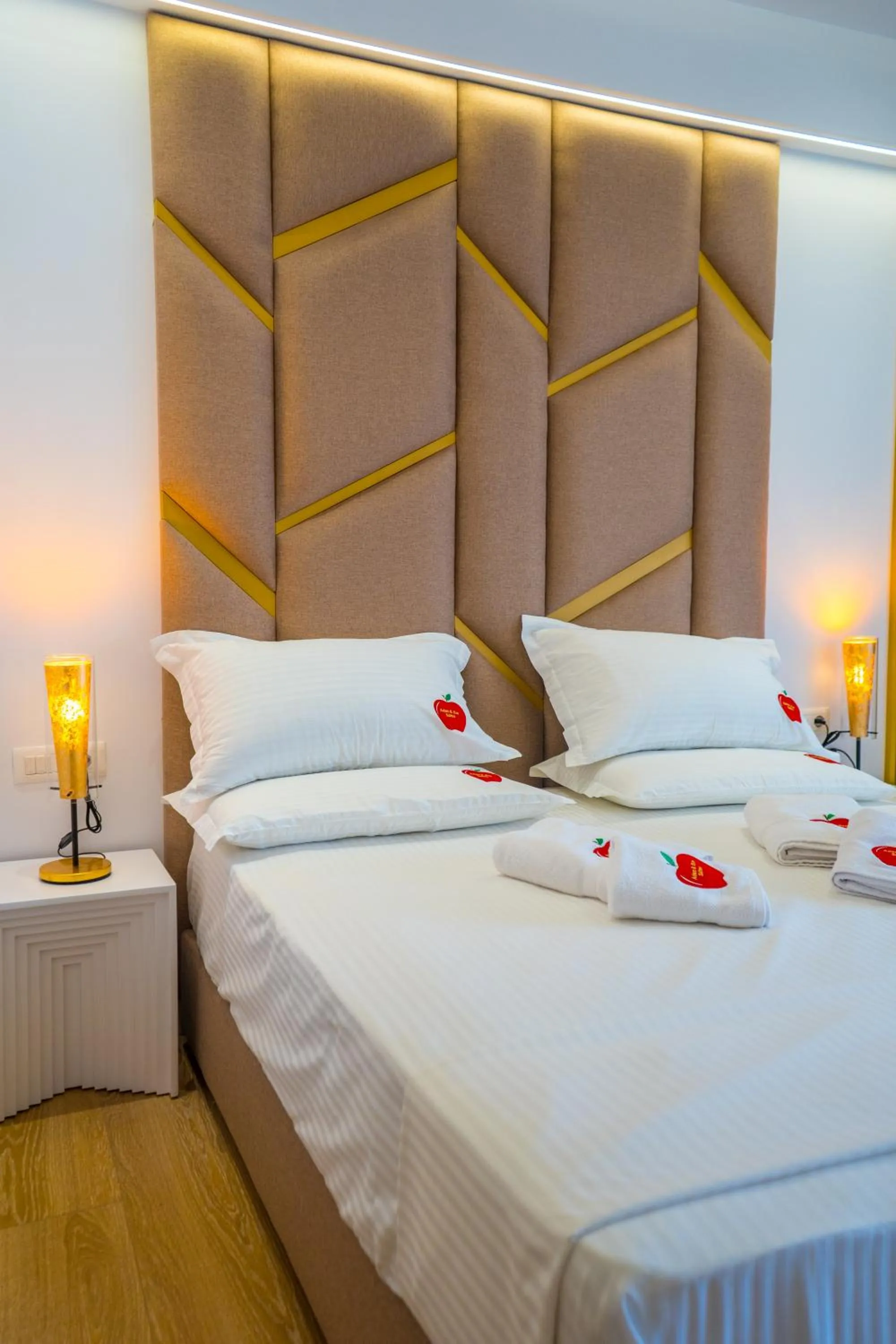 Bed in Adam & Eve Suites