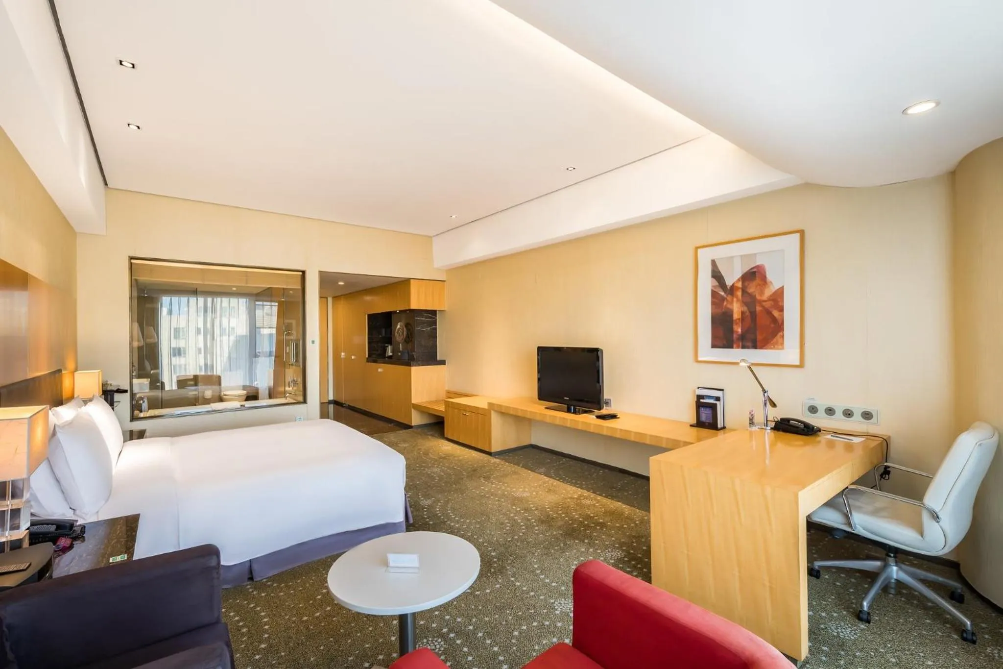 Photo of the whole room in Crowne Plaza Tianjin Binhai by IHG