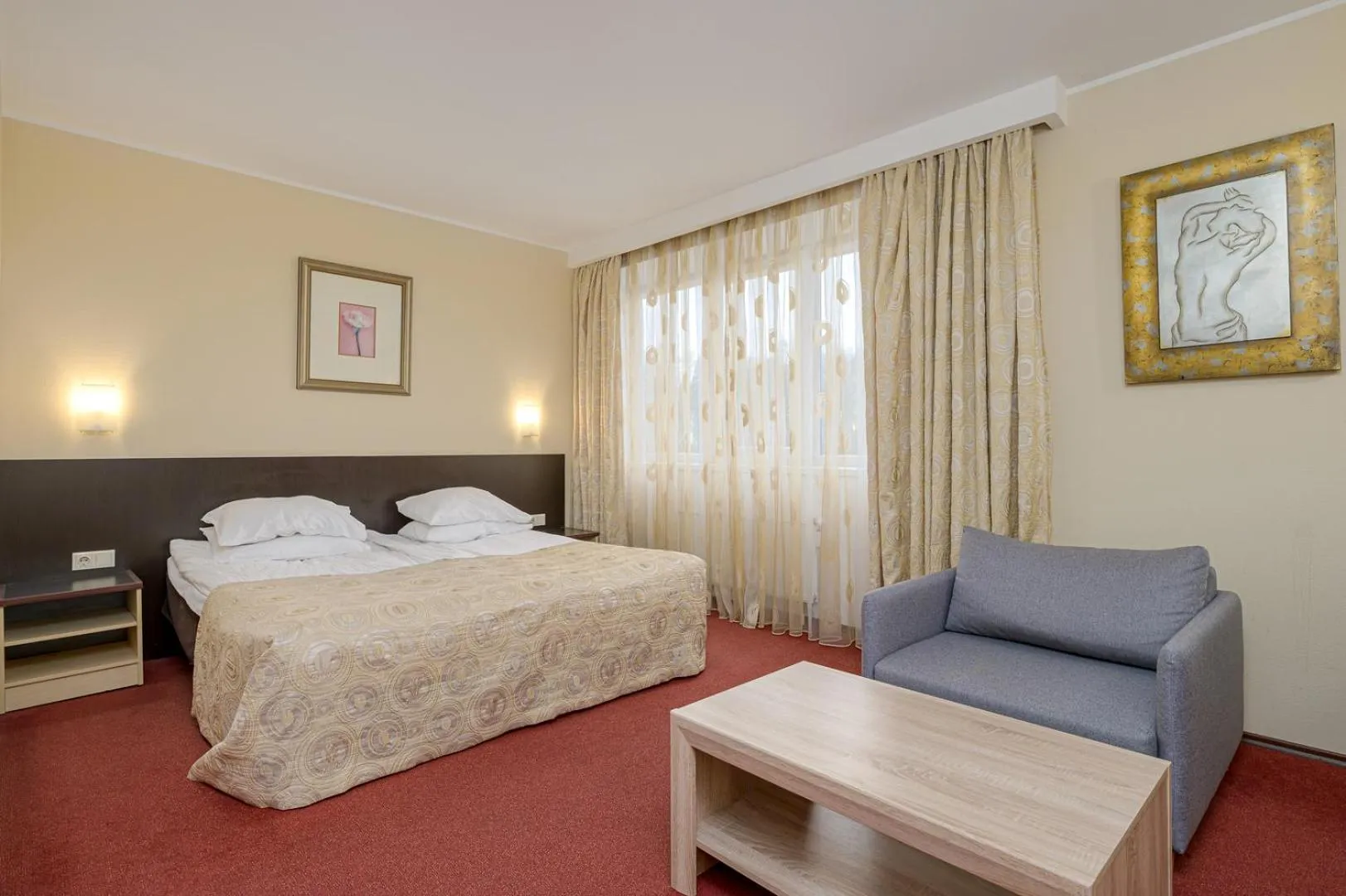 Bed in Hotel Rocca al Mare