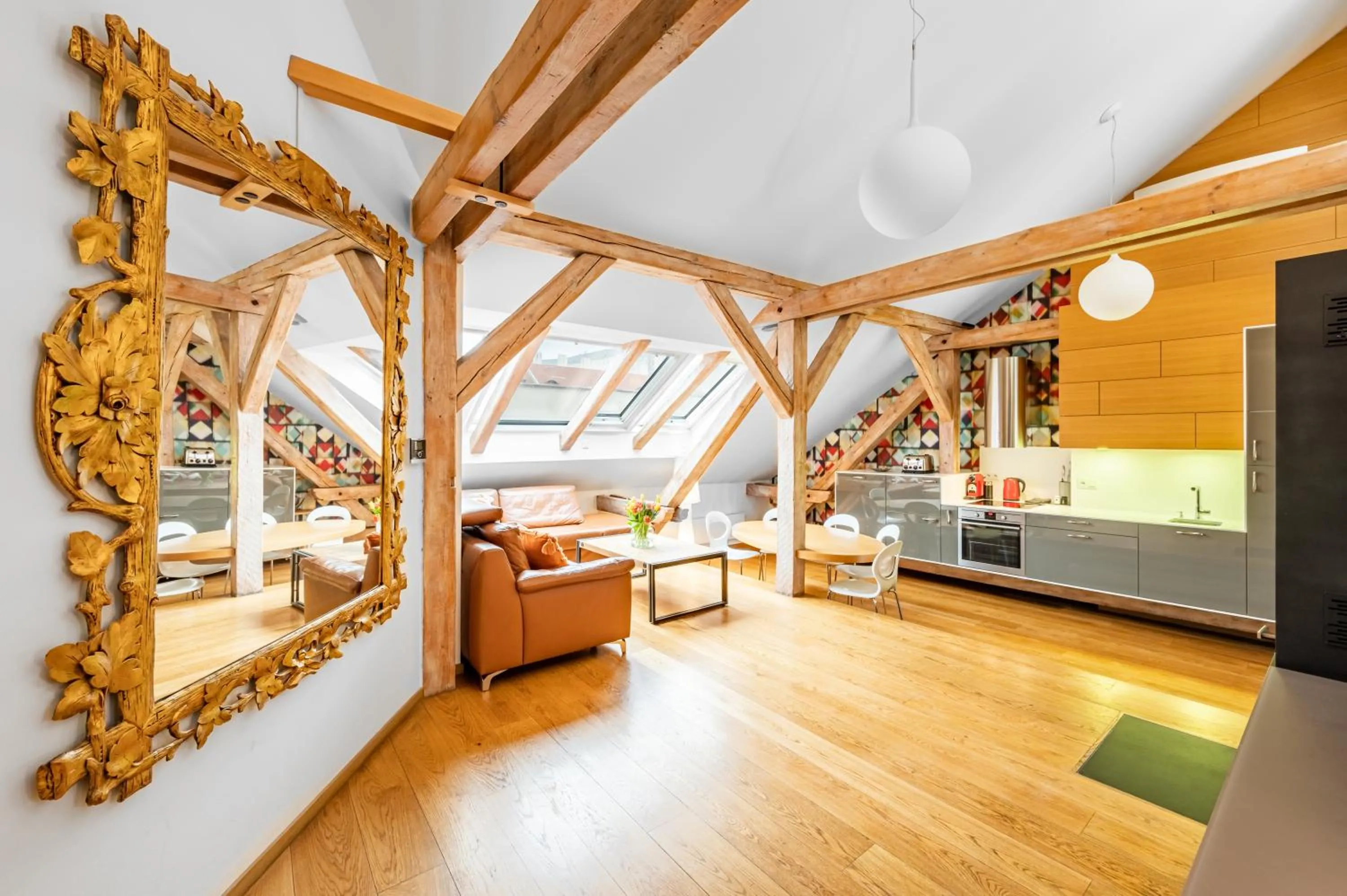 Kitchen or kitchenette in Malostranská Residence