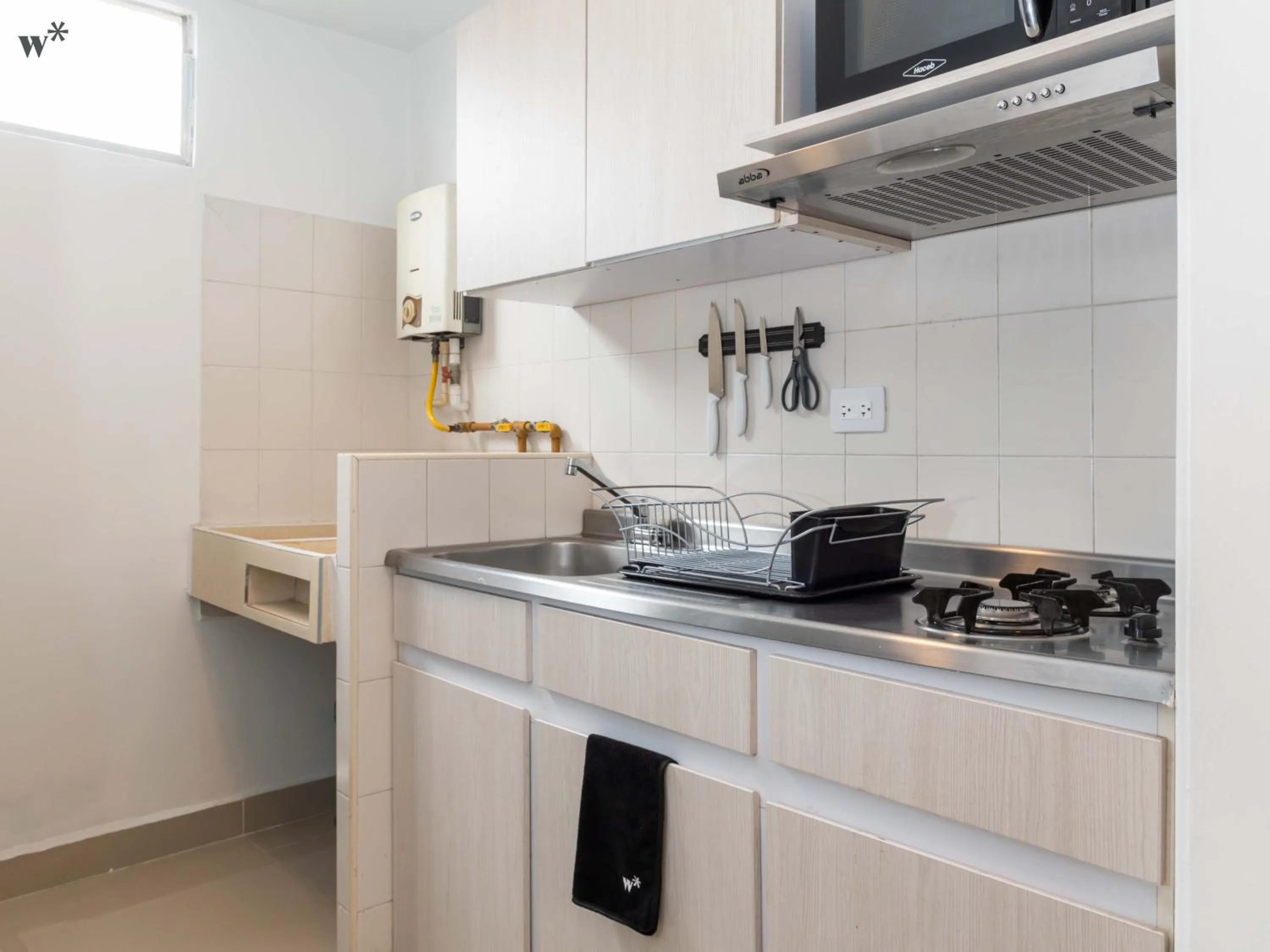 Kitchen or kitchenette in Hotel Santa Ana Medellin